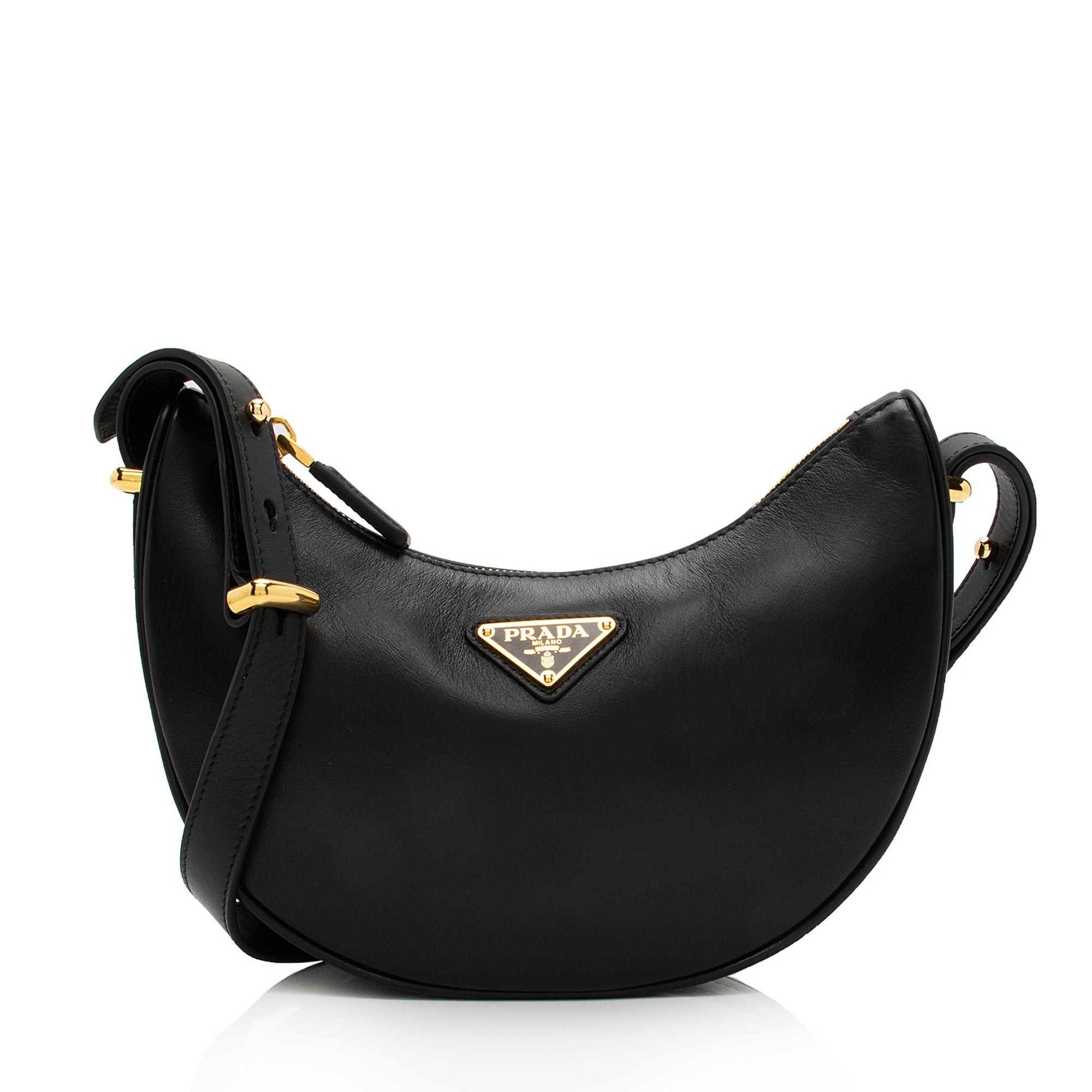 Prada Nappa Leather Arque Shoulder Bag (SHF-7Ggvwt)