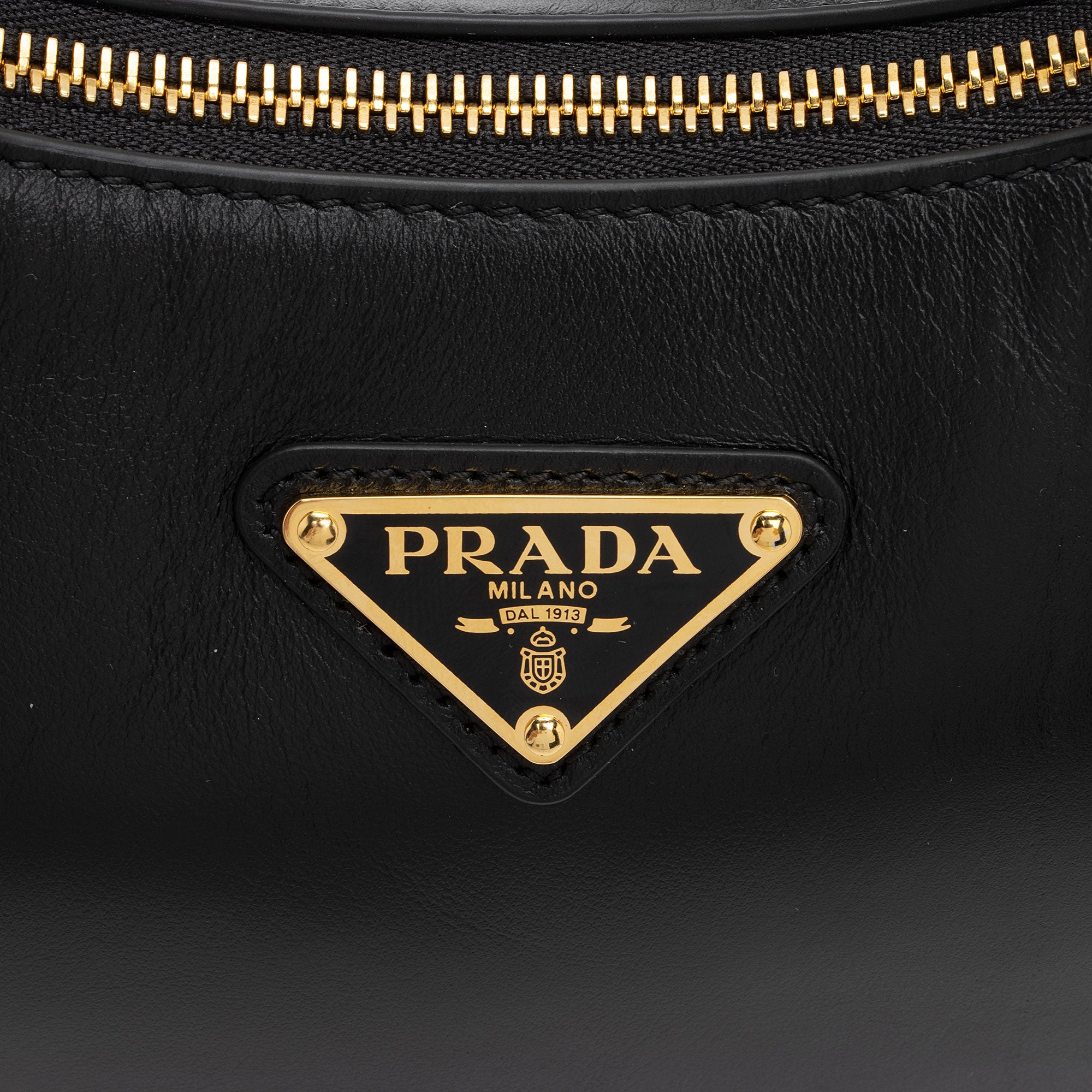 Prada Nappa Leather Arque Shoulder Bag (SHF-7Ggvwt)