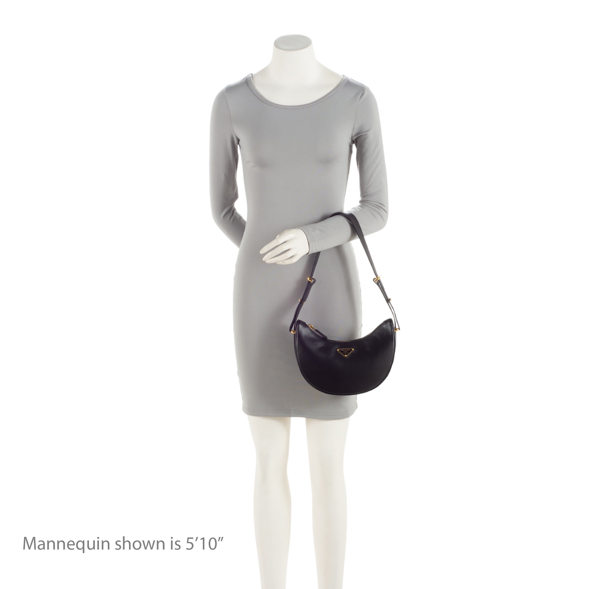 Prada Nappa Leather Arque Shoulder Bag (SHF-7Ggvwt)