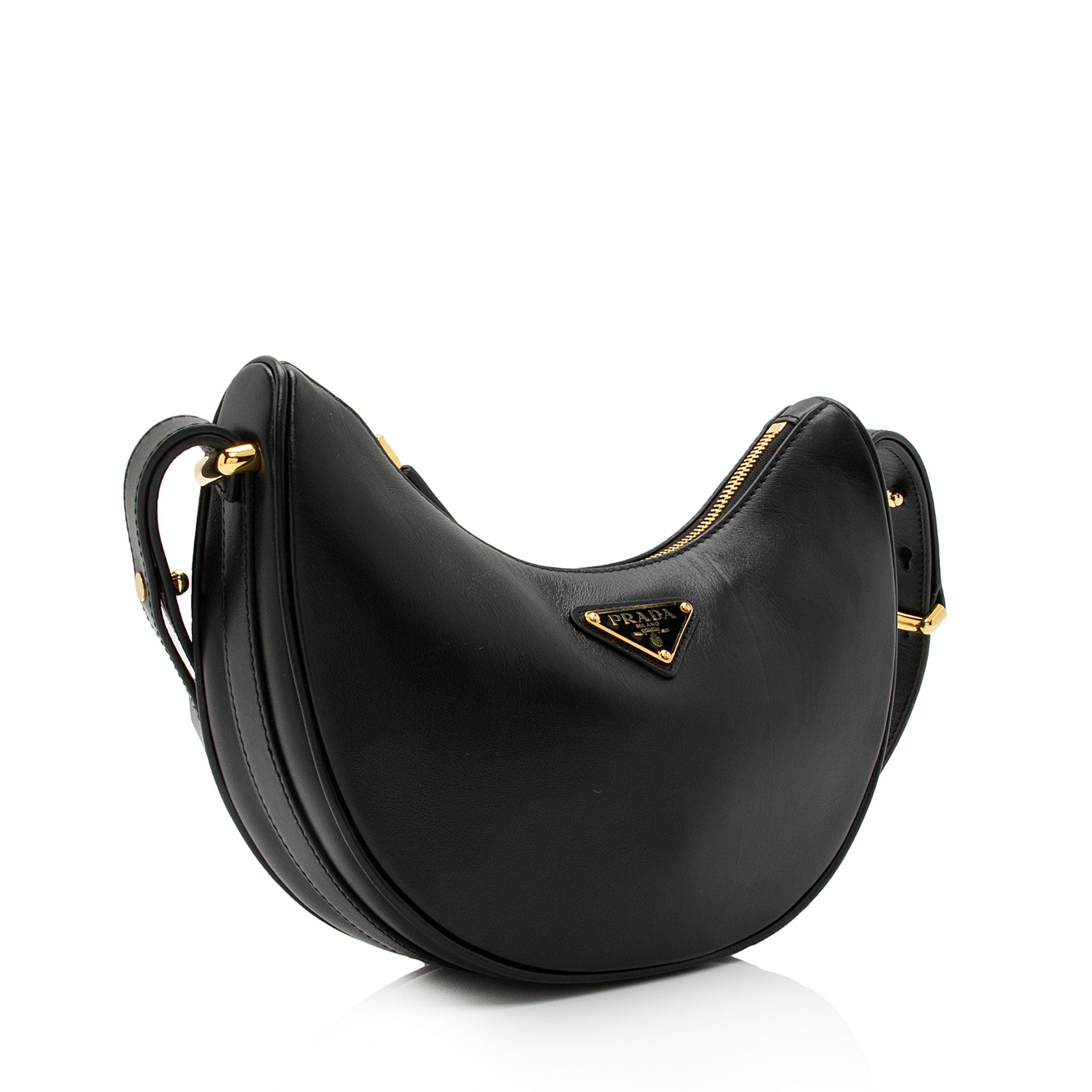 Prada Nappa Leather Arque Shoulder Bag (SHF-7Ggvwt)