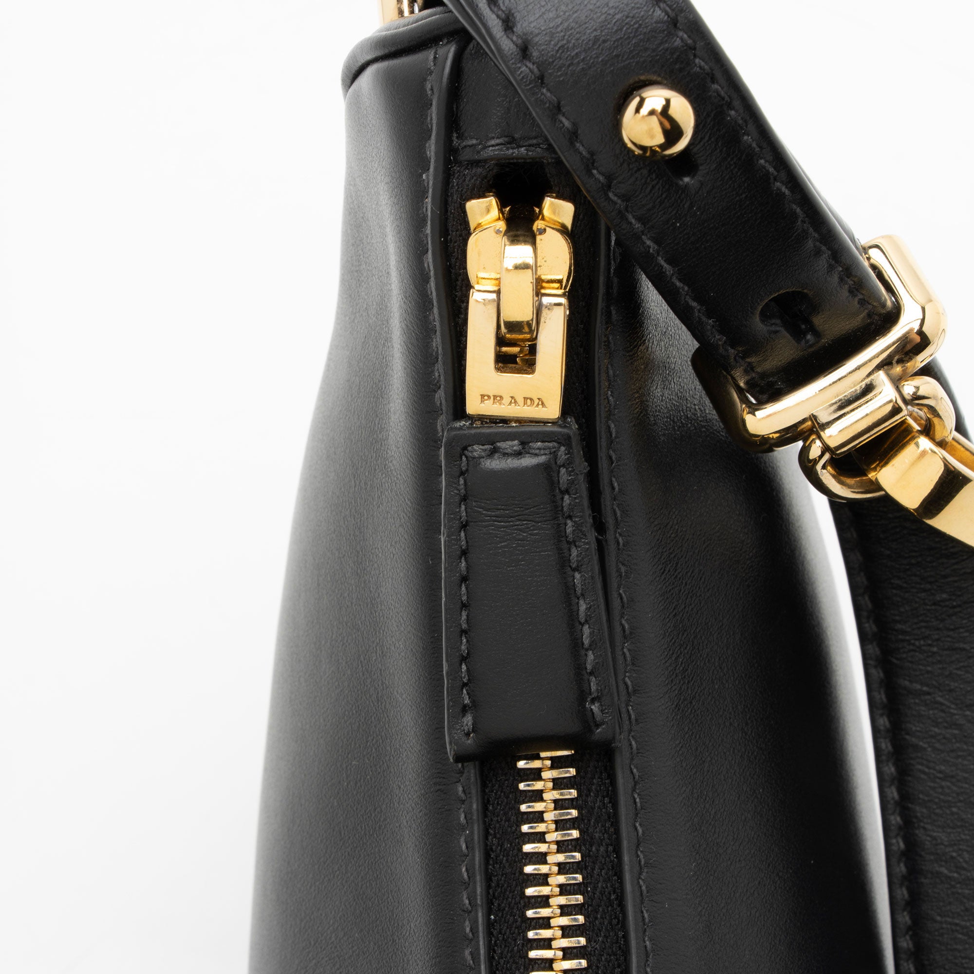 Prada Nappa Leather Arque Shoulder Bag