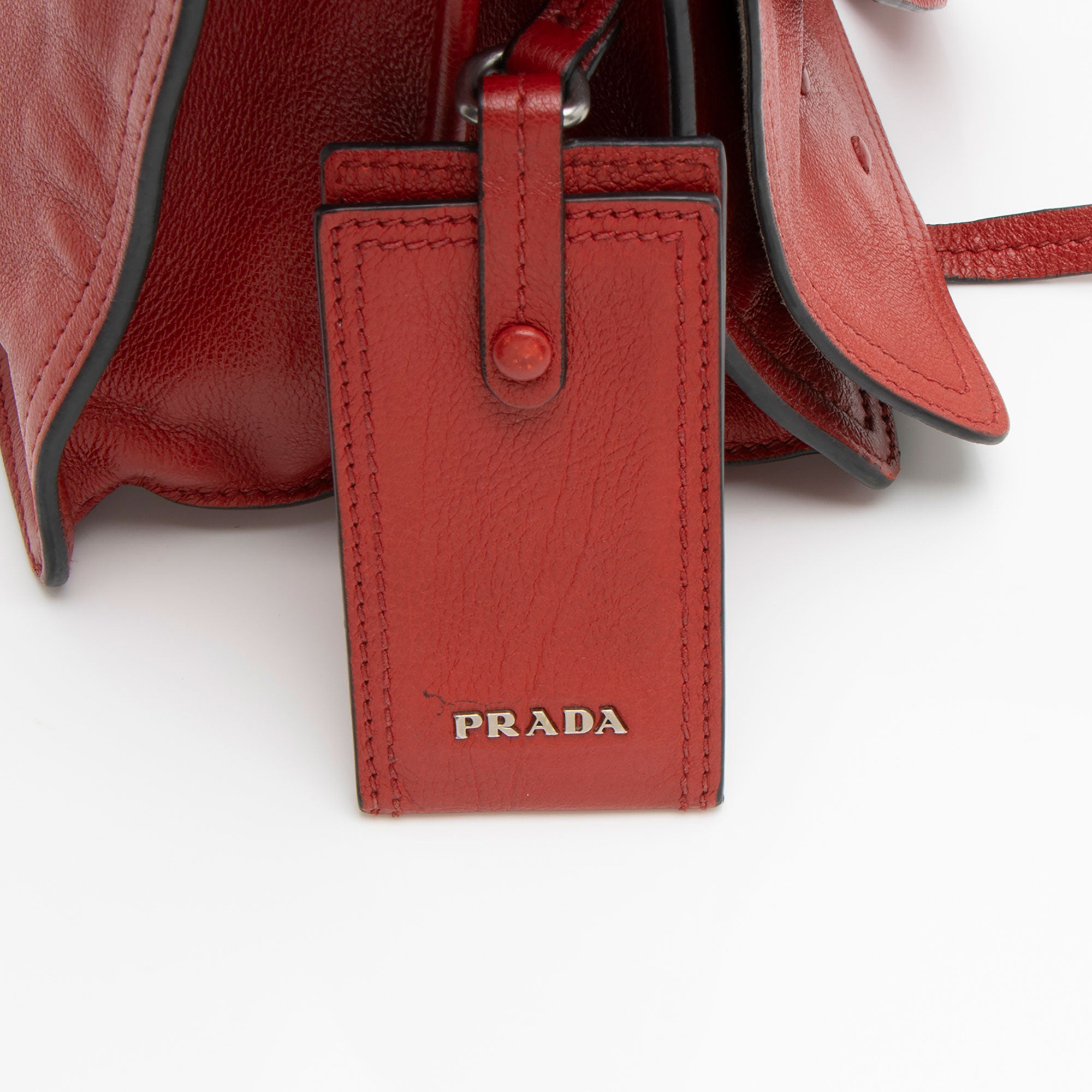Prada Ombre Glace Calf Etiquette Flap Messenger