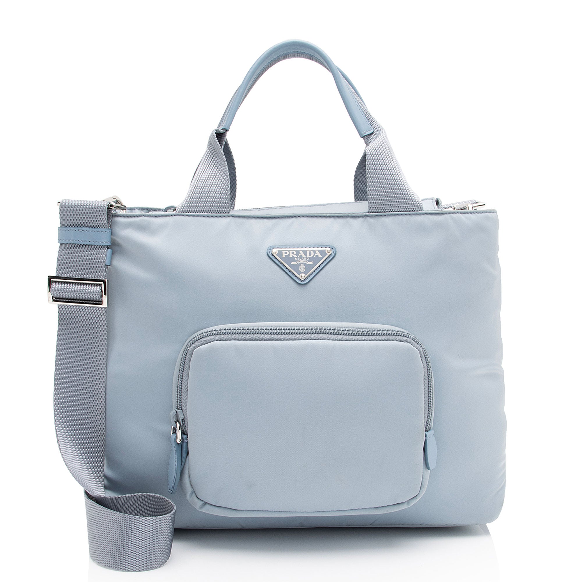 バッグ PRADA SPORT ARCHIVE LOGO NYLON TOTE BAG Prada Padded Re-Nylon Front Pocket Tote (SHF-GP11OG)