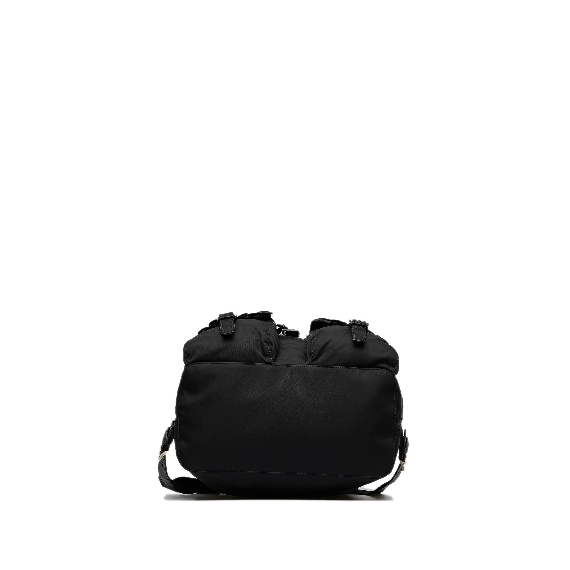 Prada Paillette-Accent Tessuto Backpack (SHG-JrrZ3s)