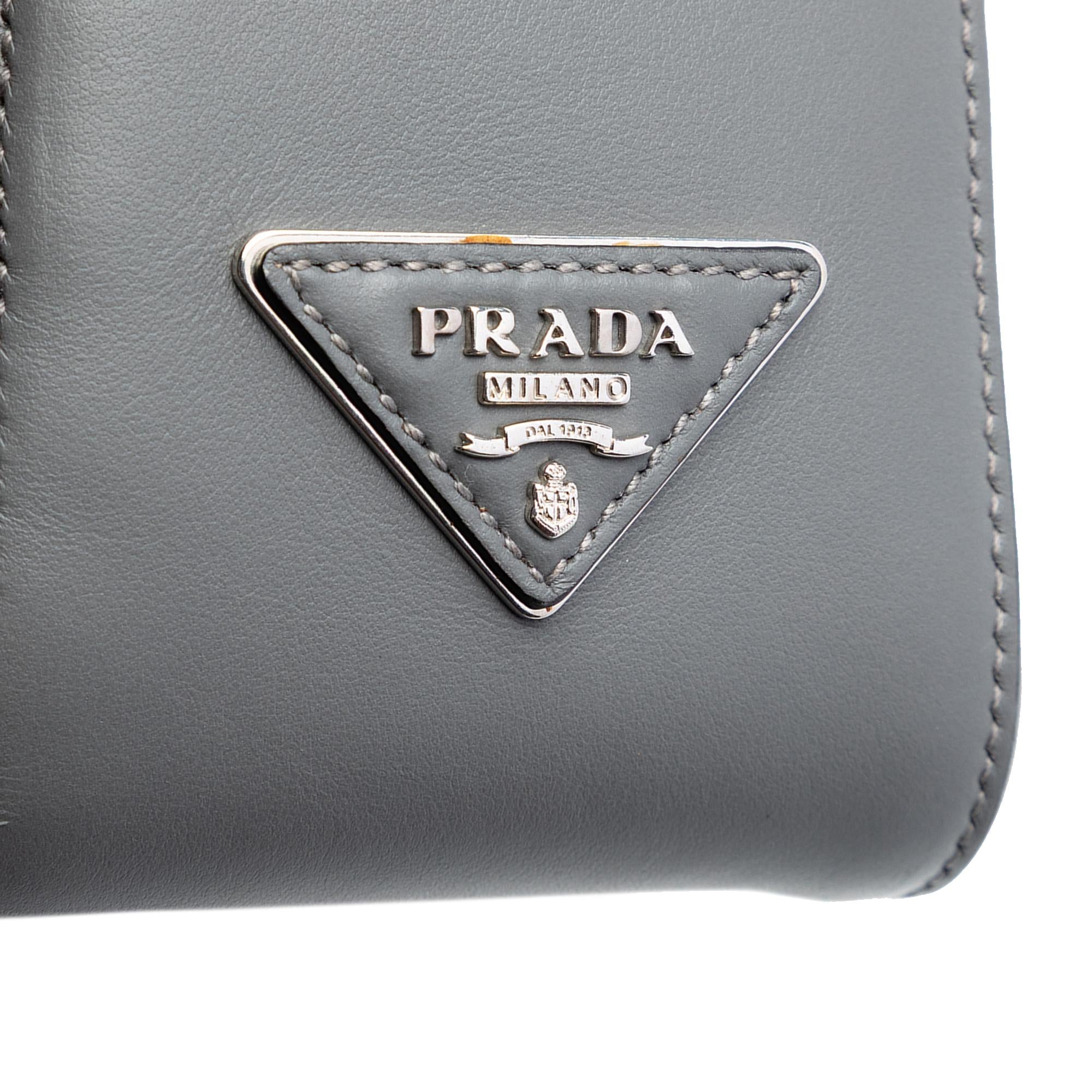 Prada Perforated Leather City Fori Chain Handbag