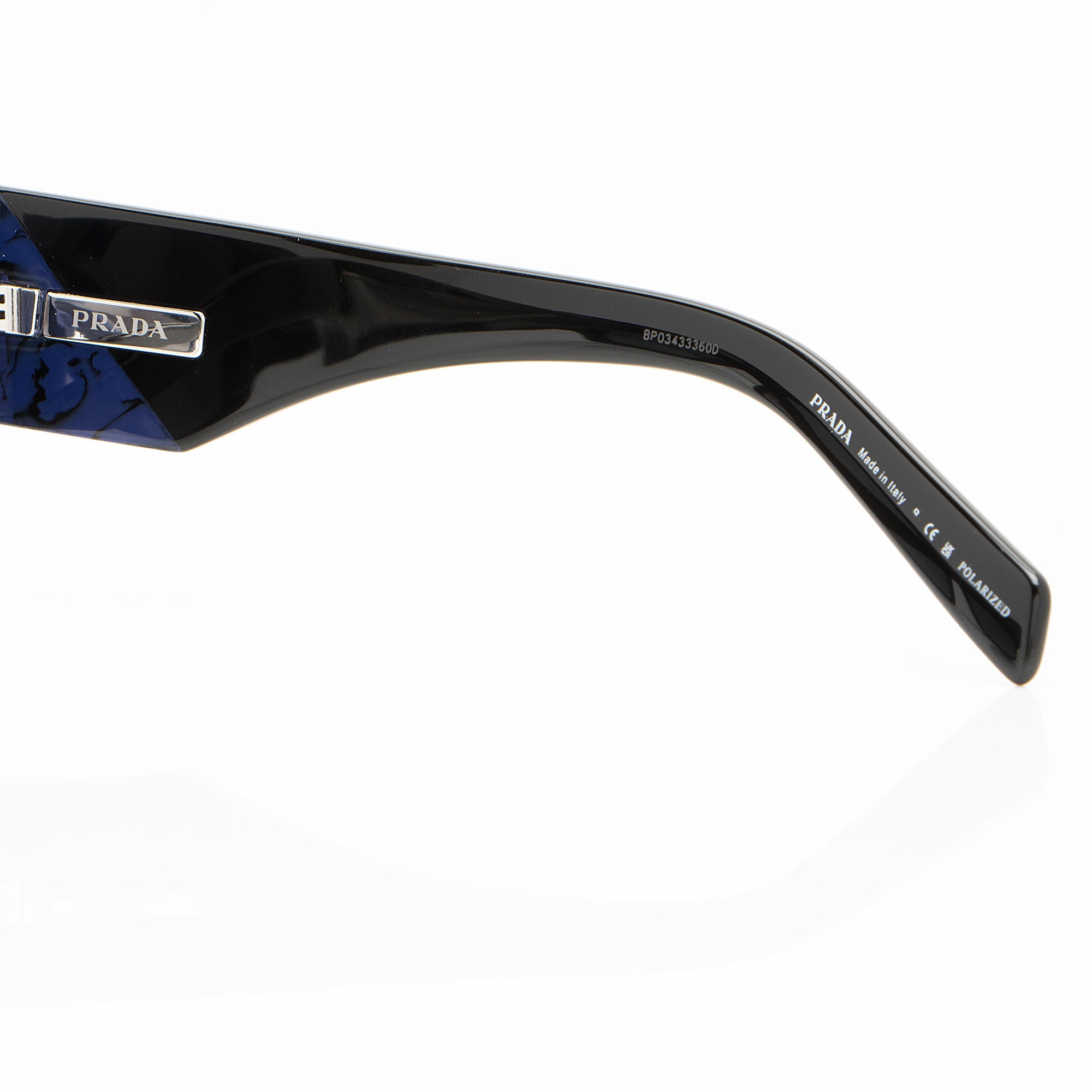 Prada Polarized Triangle Logo Sunglasses