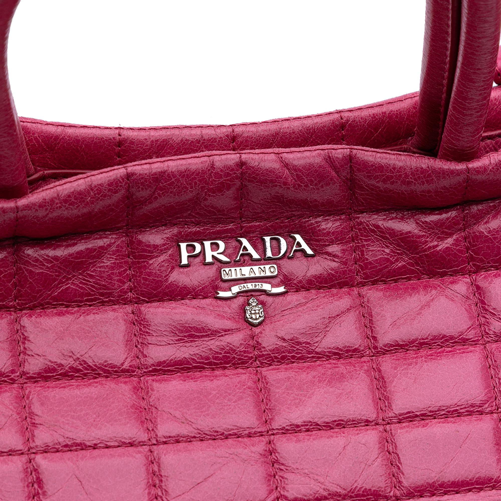 Prada Quilted Nappa Satchel