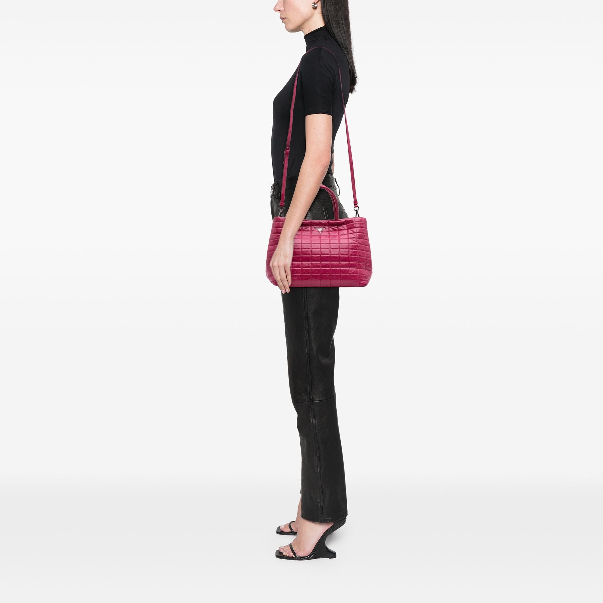 Prada Quilted Nappa Satchel