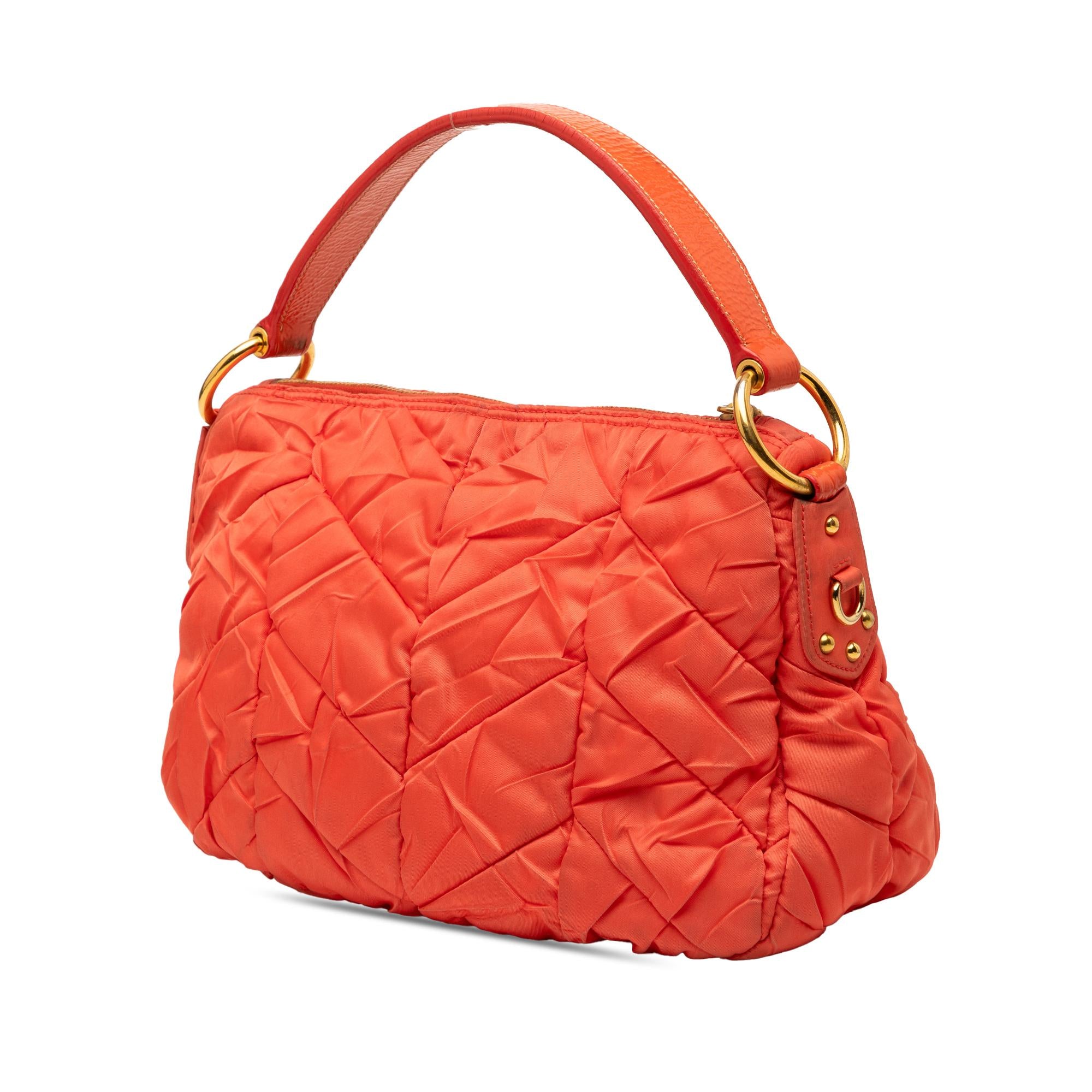 Prada Quilted Tessuto Hobo