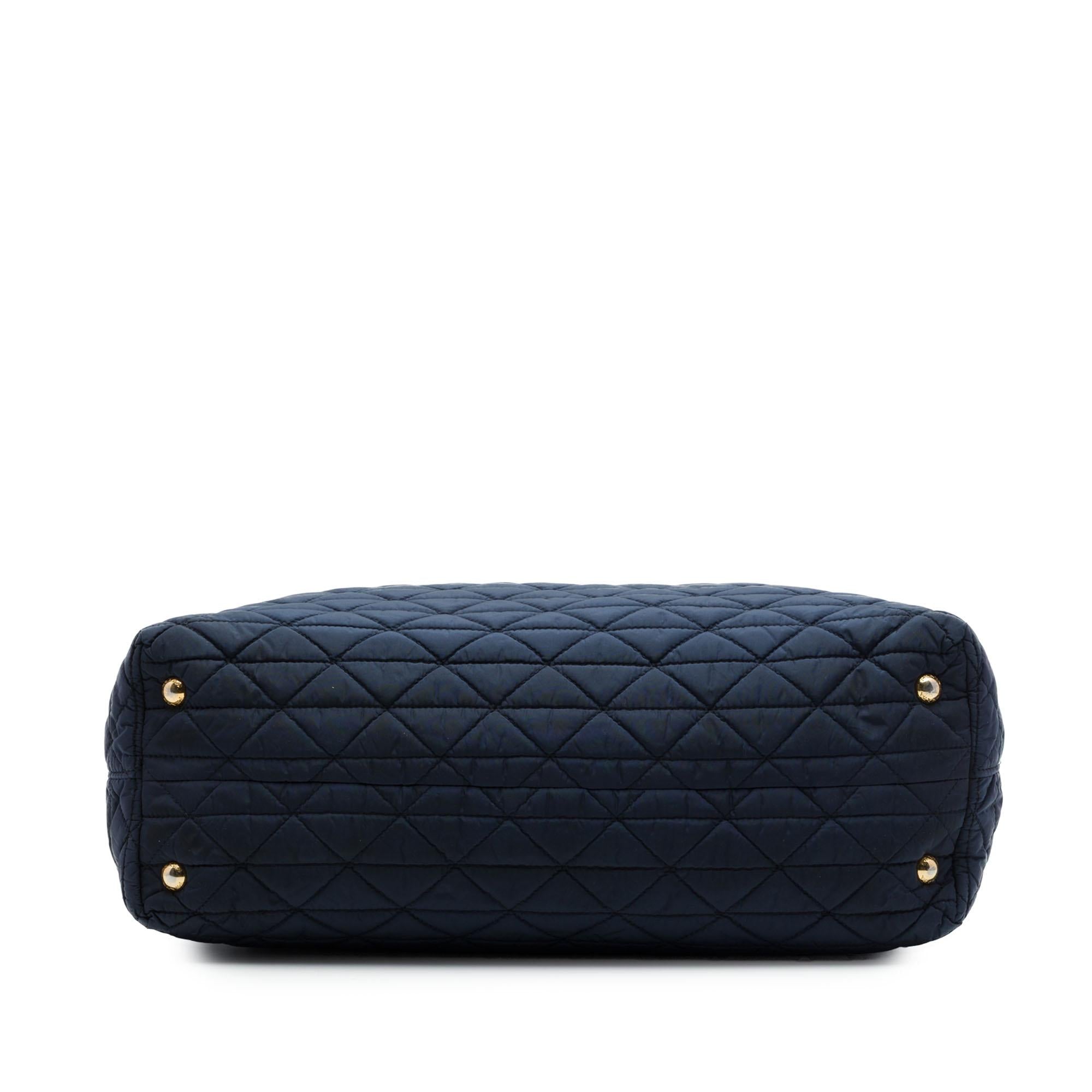 Prada Quilted Tessuto Padded Satchel