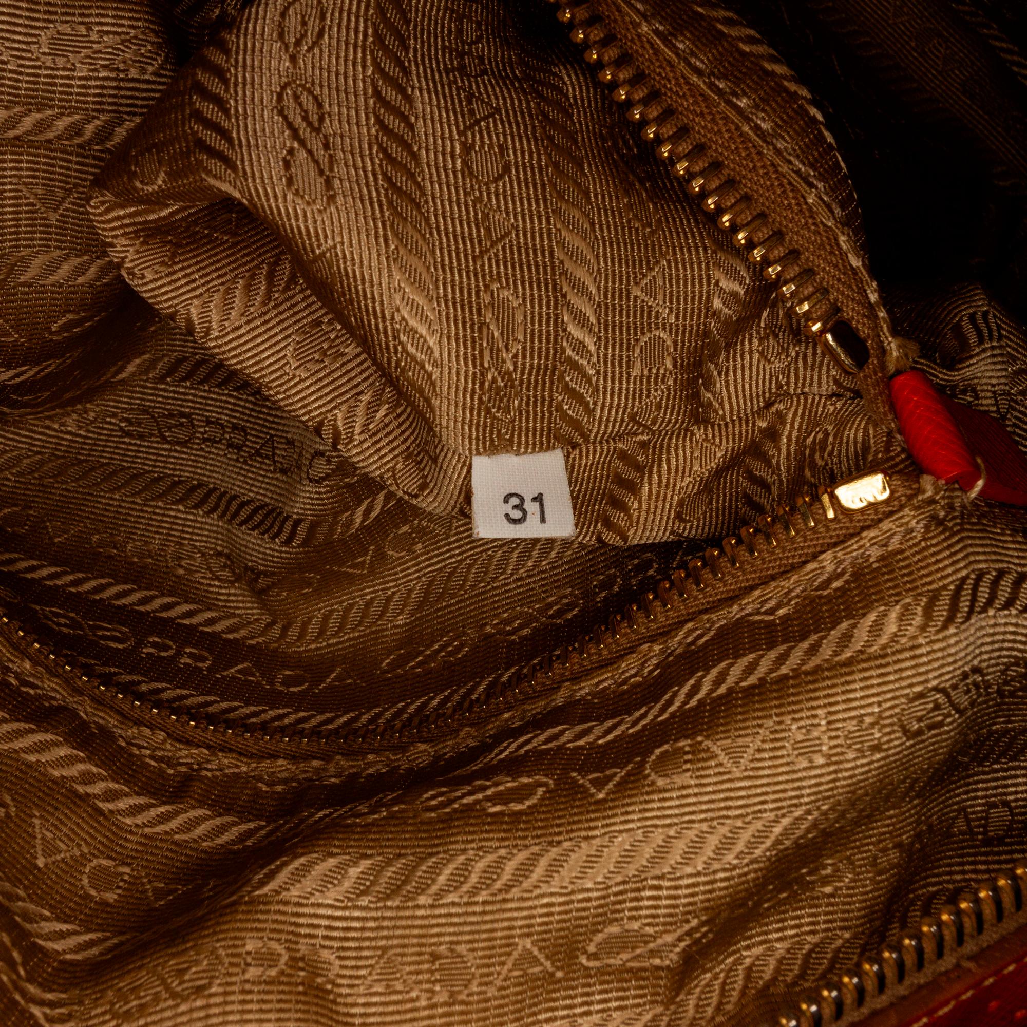 Prada Racer Perforated Leather Shoulder Bag (SHG-nkEDYs)