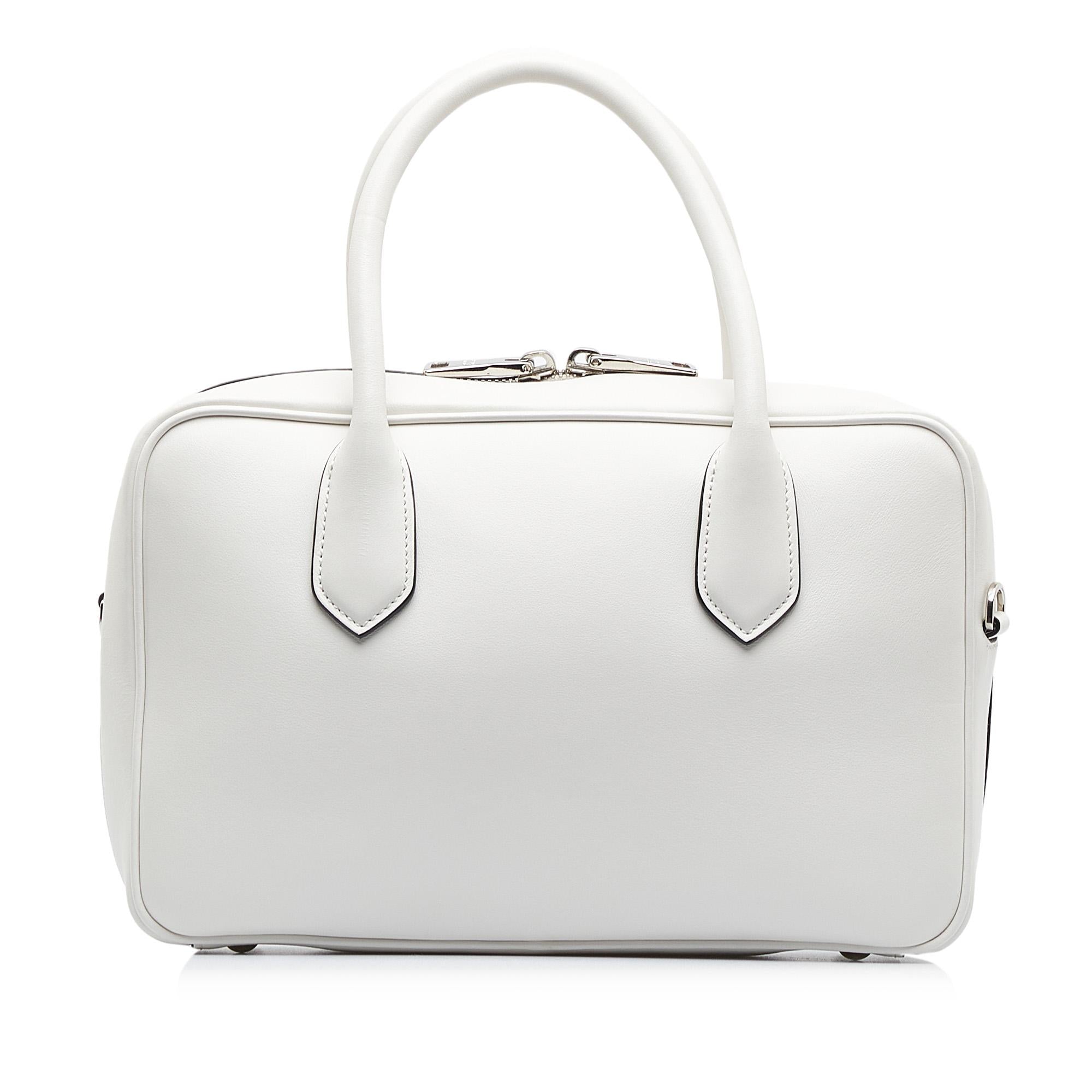 Prada Racing Logo Satchel (SHG-MufGJE)