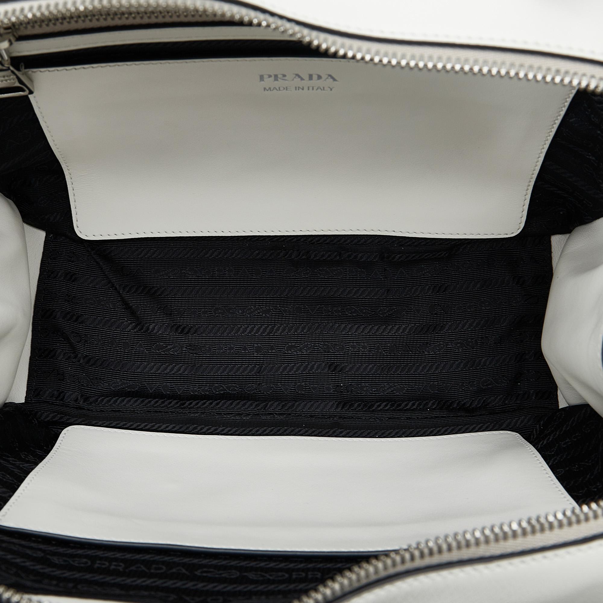 Prada Racing Logo Satchel (SHG-MufGJE)
