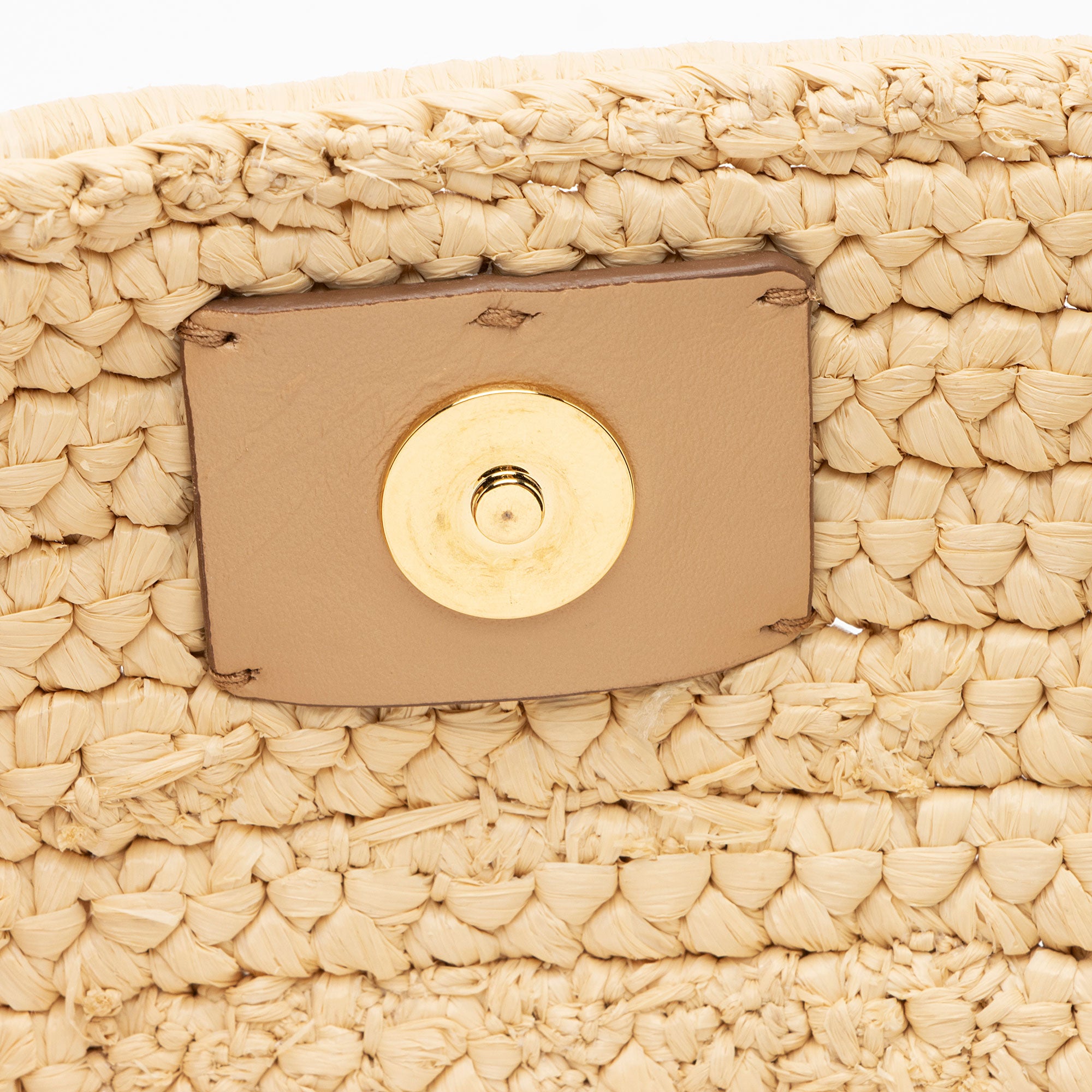 Prada Raffia Logo Flap Shoulder Bag (SHF-vAij0V)