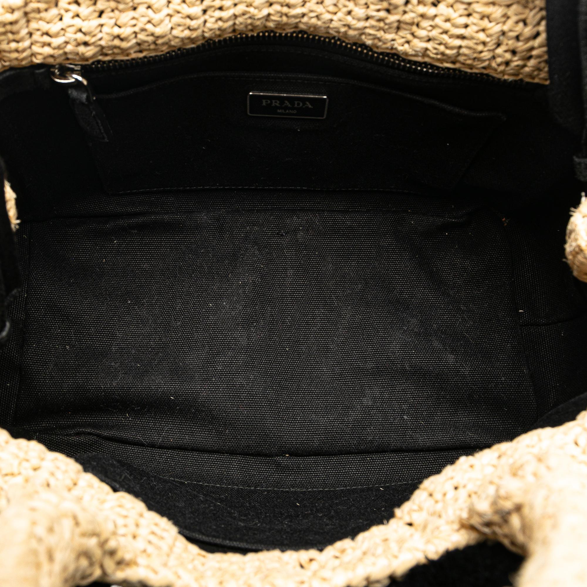 Prada Raffia Pompom Satchel (SHG-xIScda)
