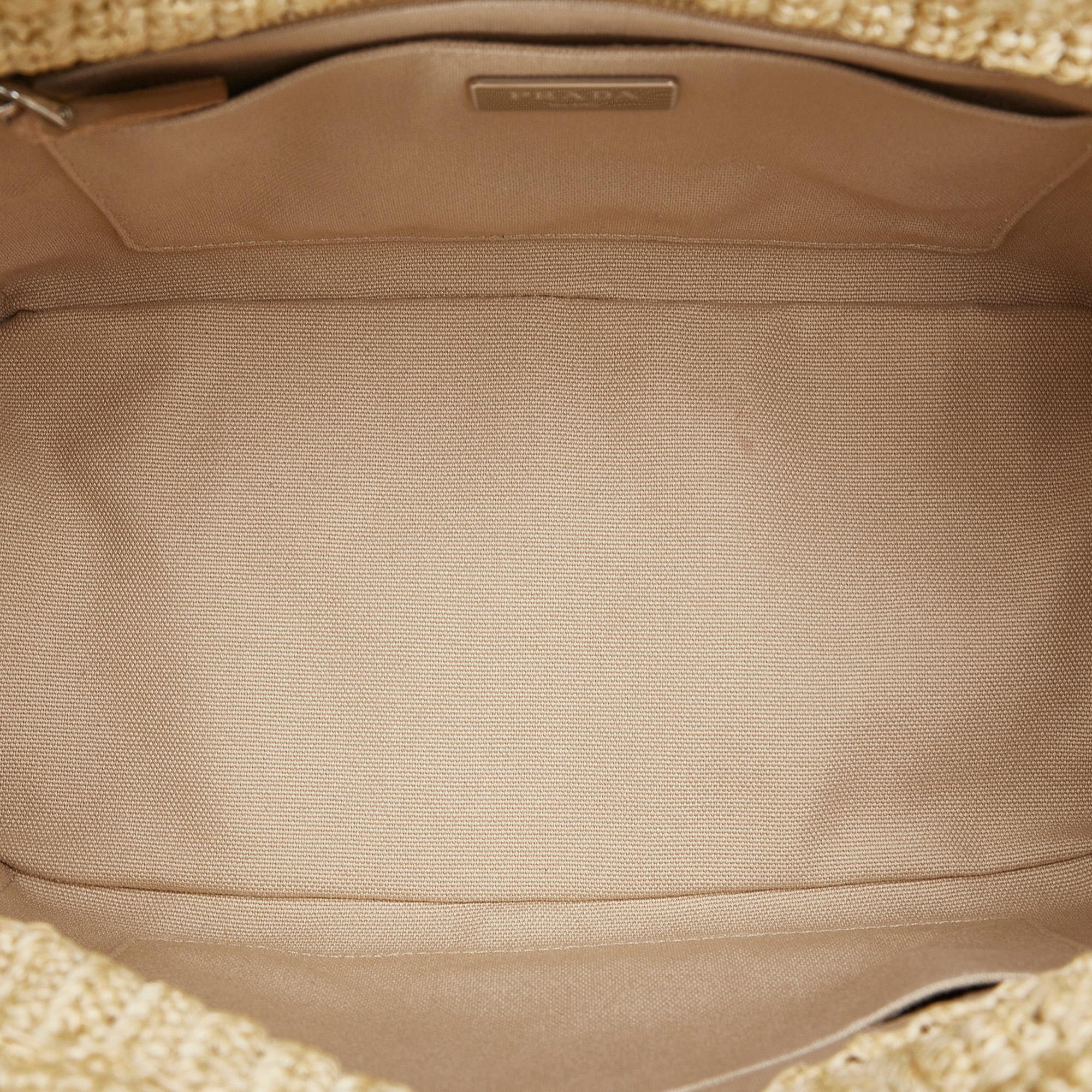 Prada Raffia Satchel (SHG-mfUBGp)