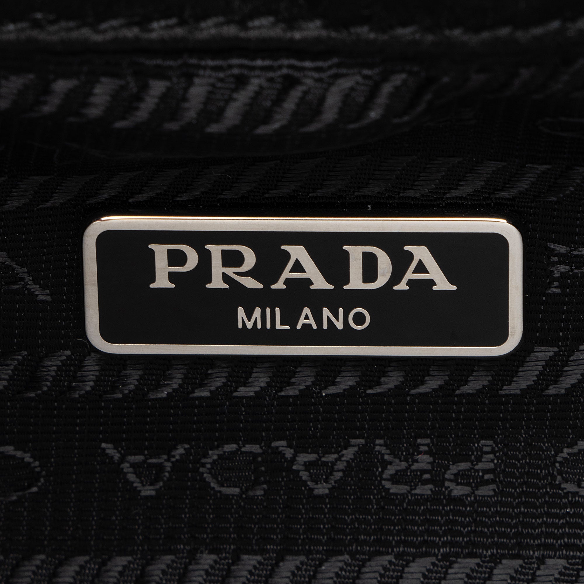 Prada Re-Nylon Crystal Embellished Drawstring Pouch