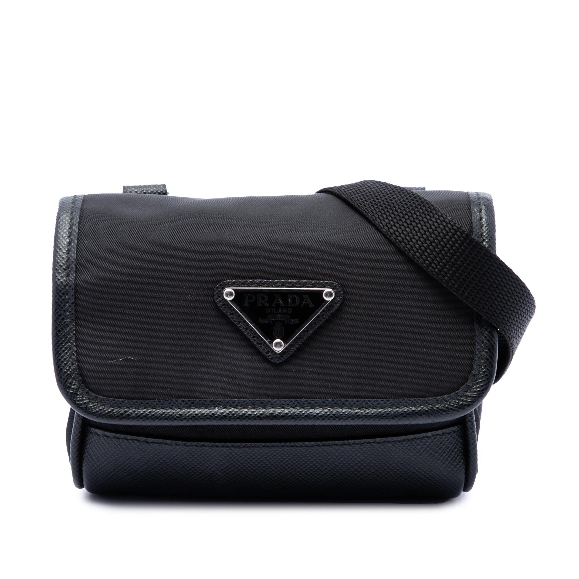 Prada Re Nylon and Saffiano Pouch