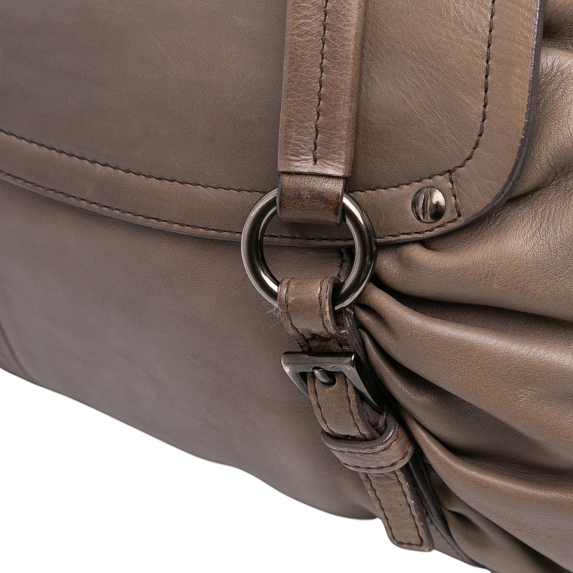 Prada Royal Calf Pushlock Shoulder Bag