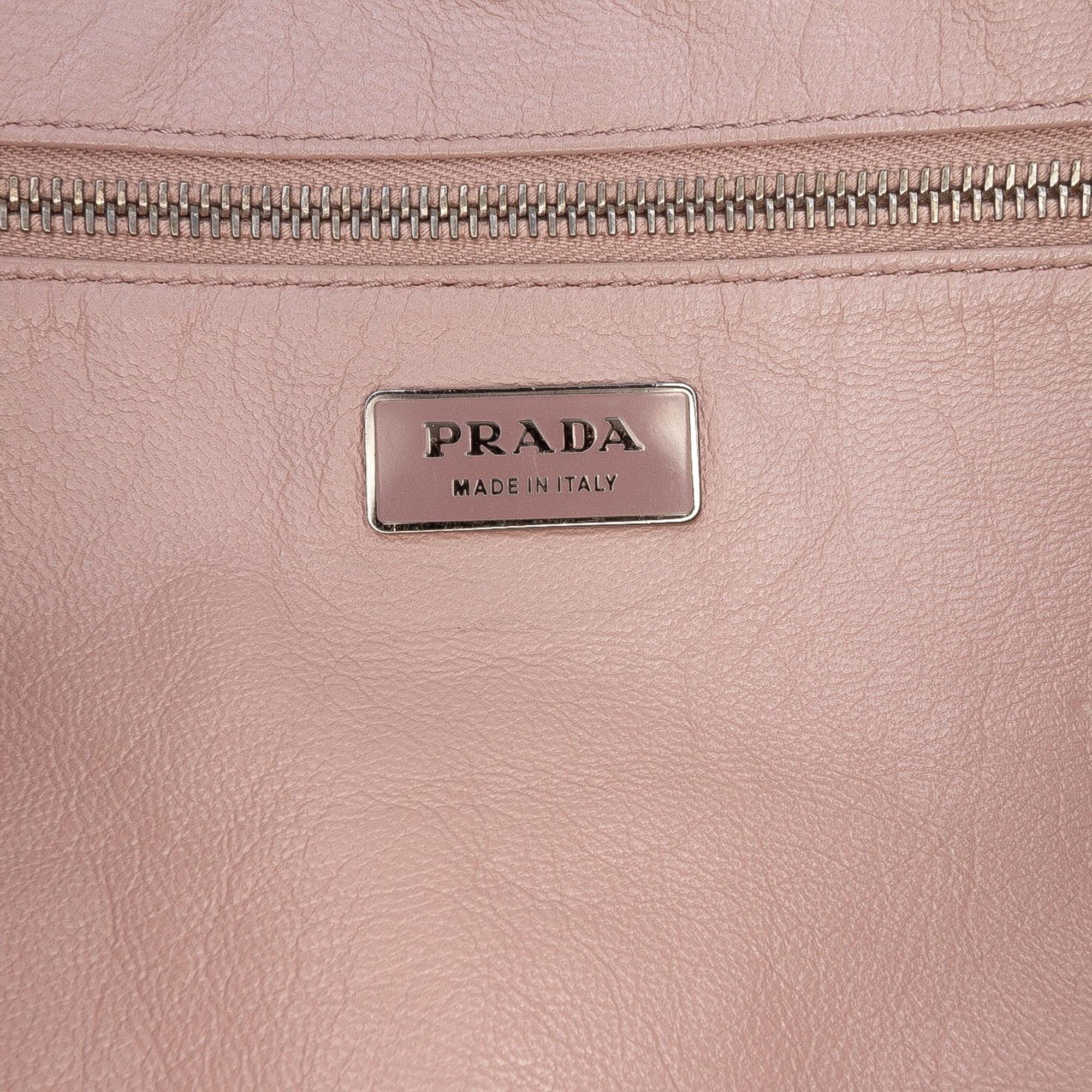 Prada Royal Calf Pushlock Shoulder Bag