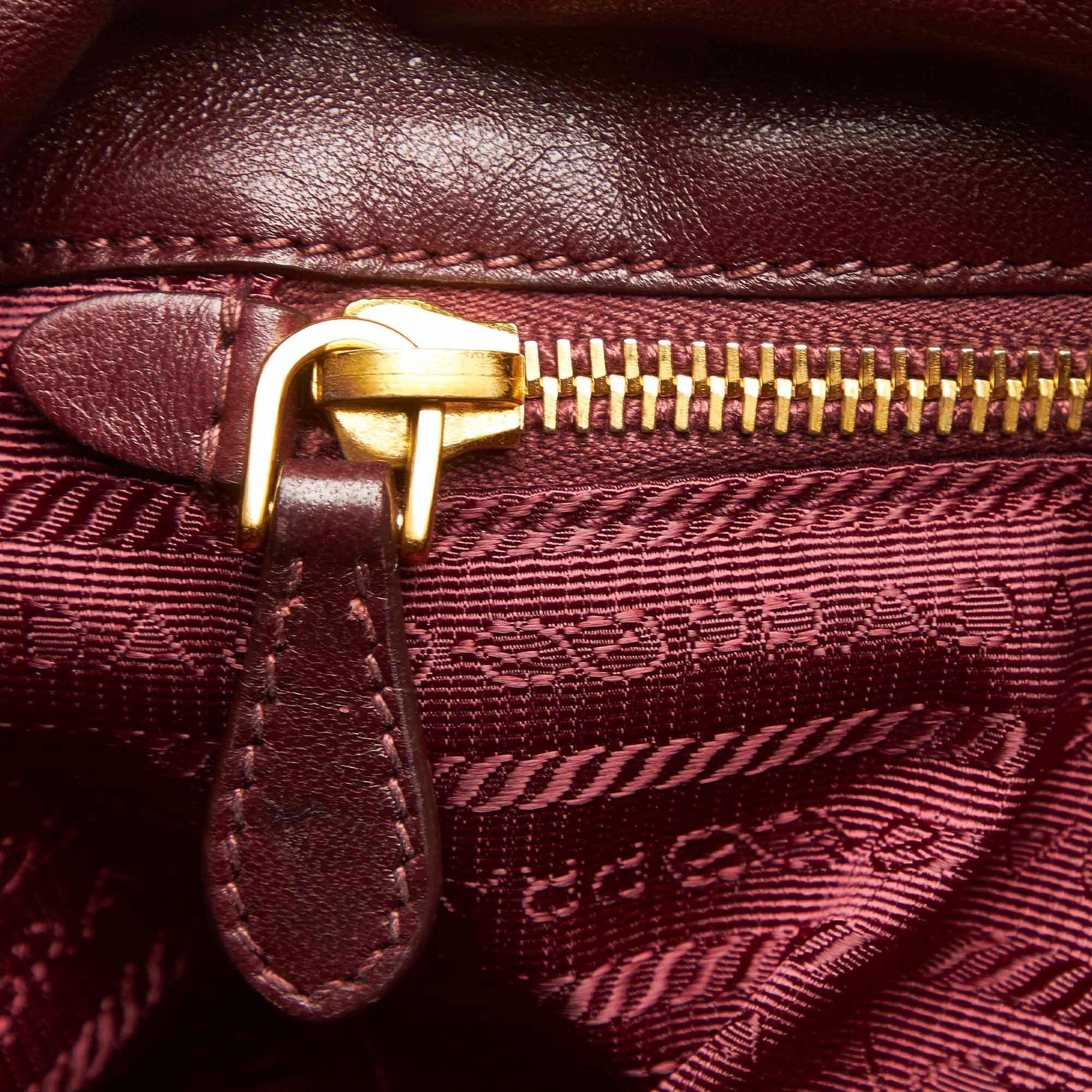 Prada Ruffled Tessuto Tote Bag (SHG-32348)