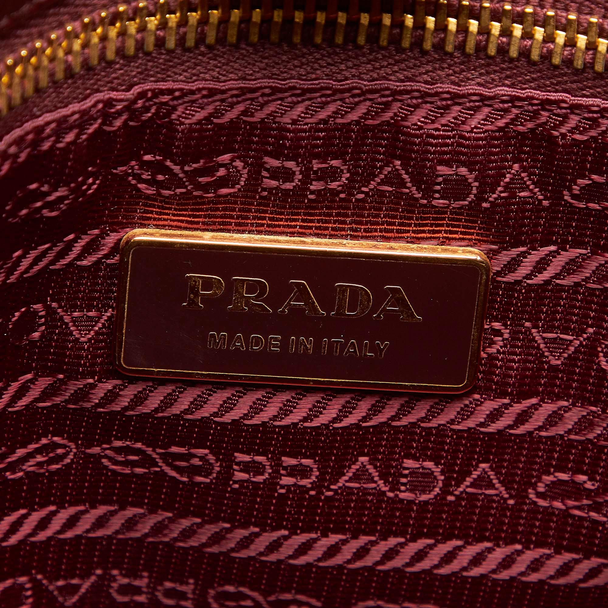 Prada Ruffled Tessuto Tote Bag (SHG-32348)