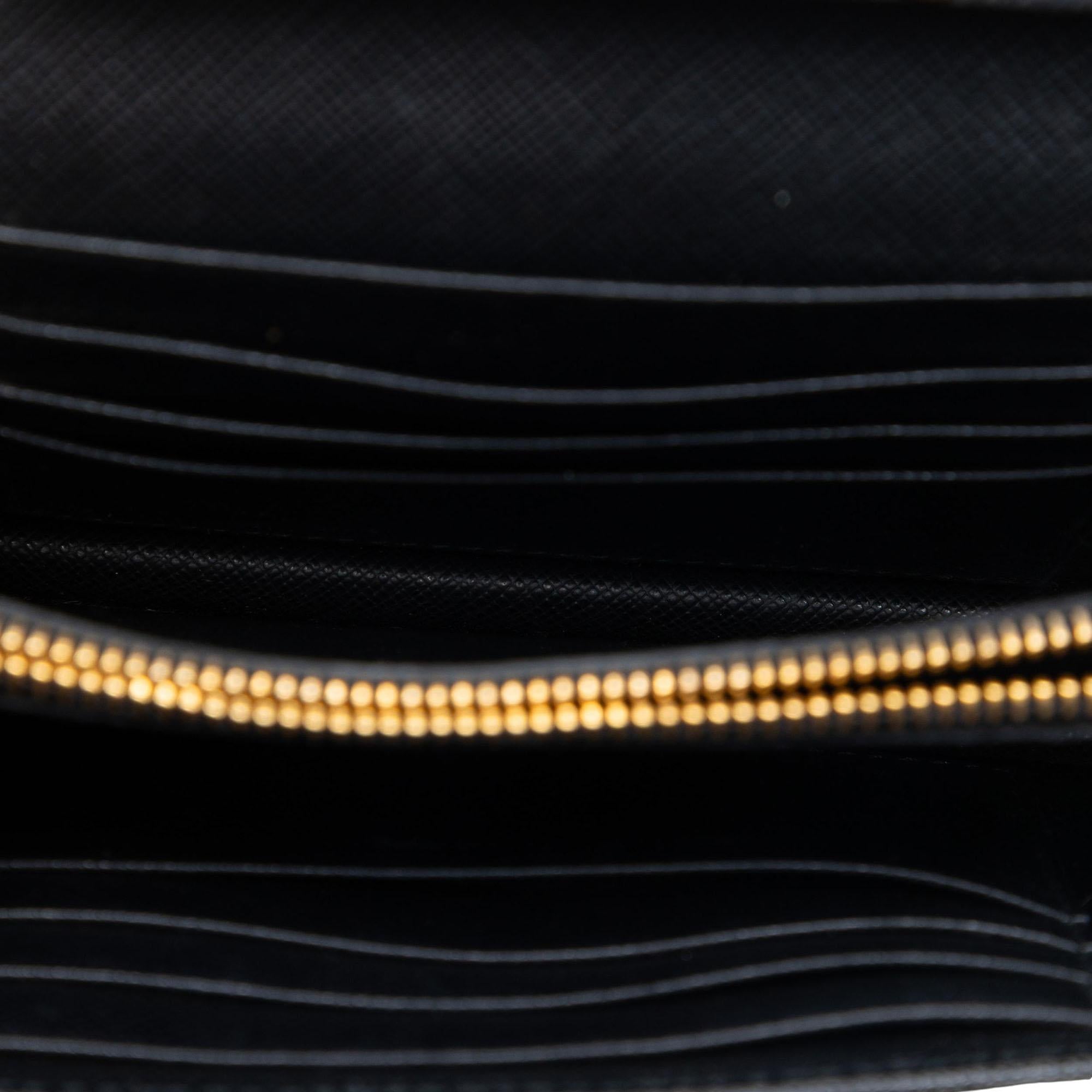 Prada Saffiano Arcade Wallet On Chain