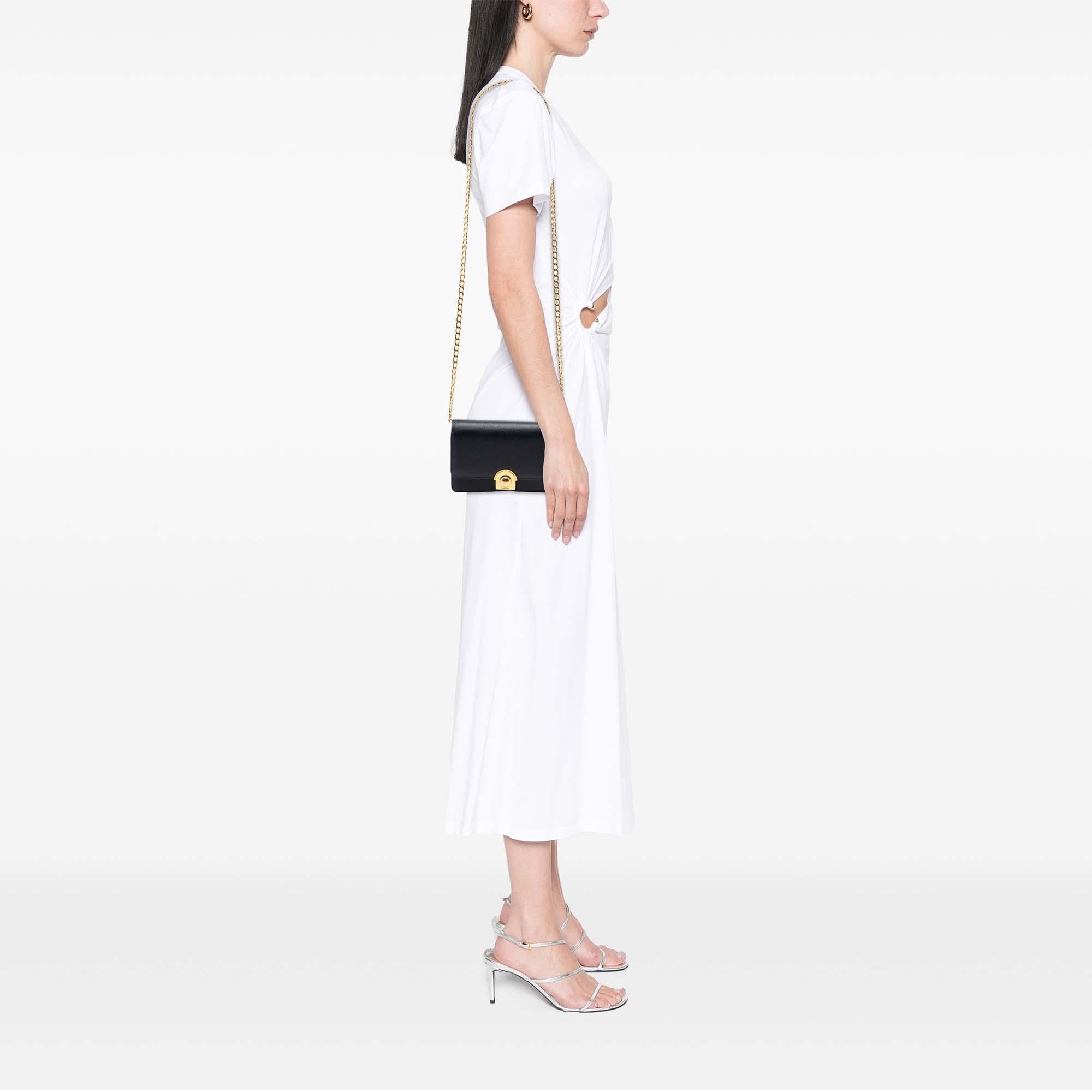 Prada Saffiano Arcade Wallet On Chain