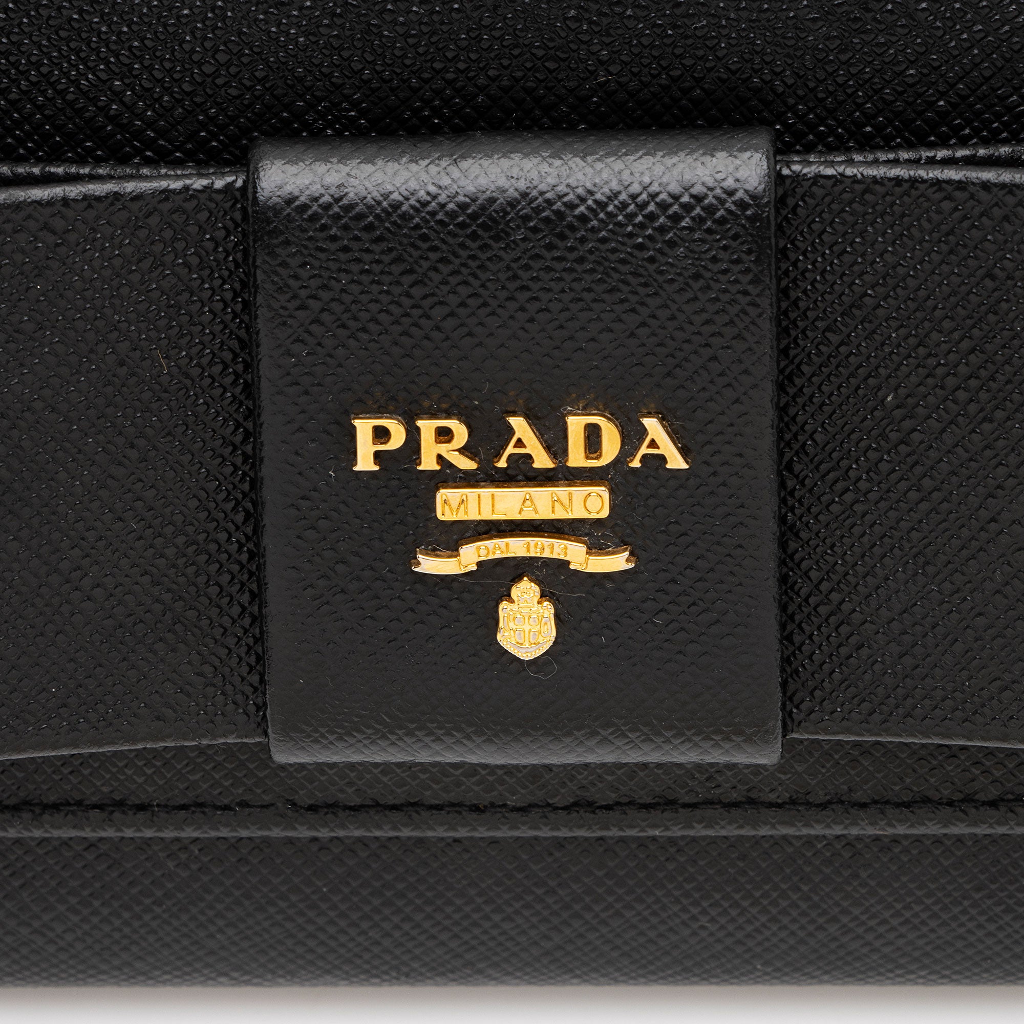 Prada Saffiano Bow Continental Wallet