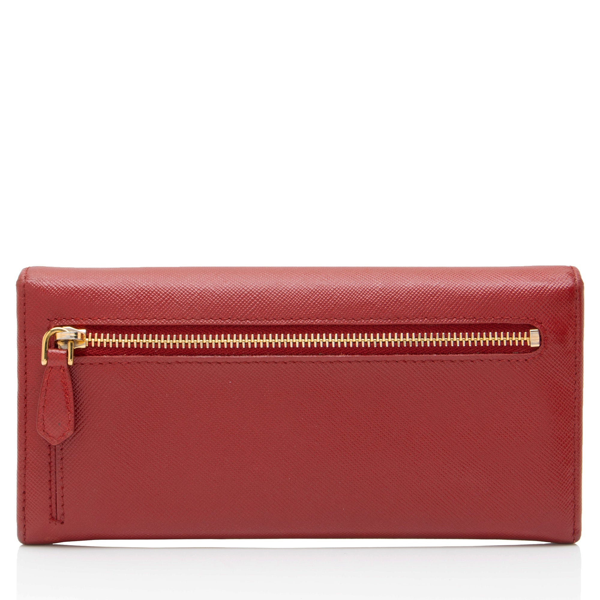 Prada Saffiano Bow Continental Wallet