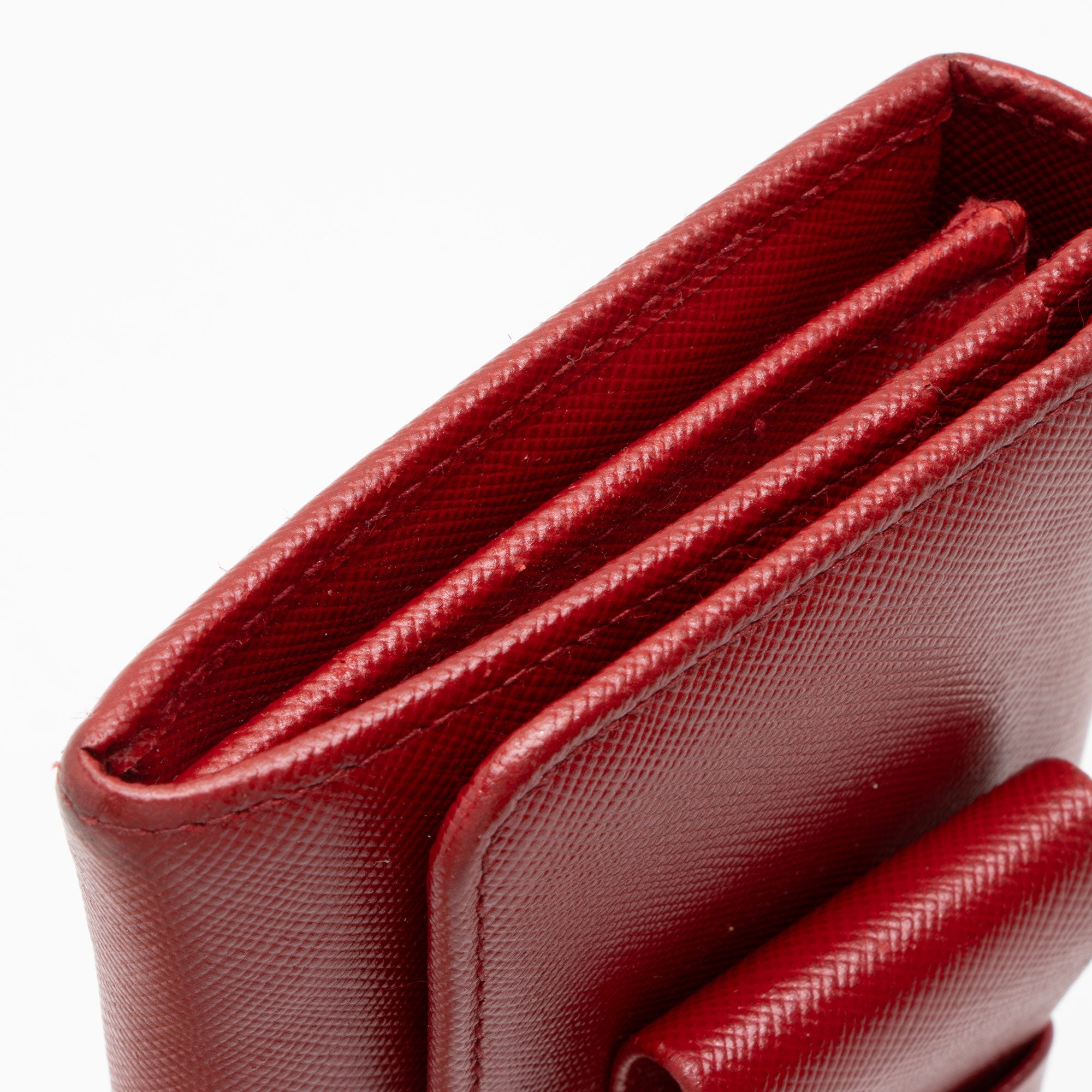 Prada Saffiano Bow Continental Wallet