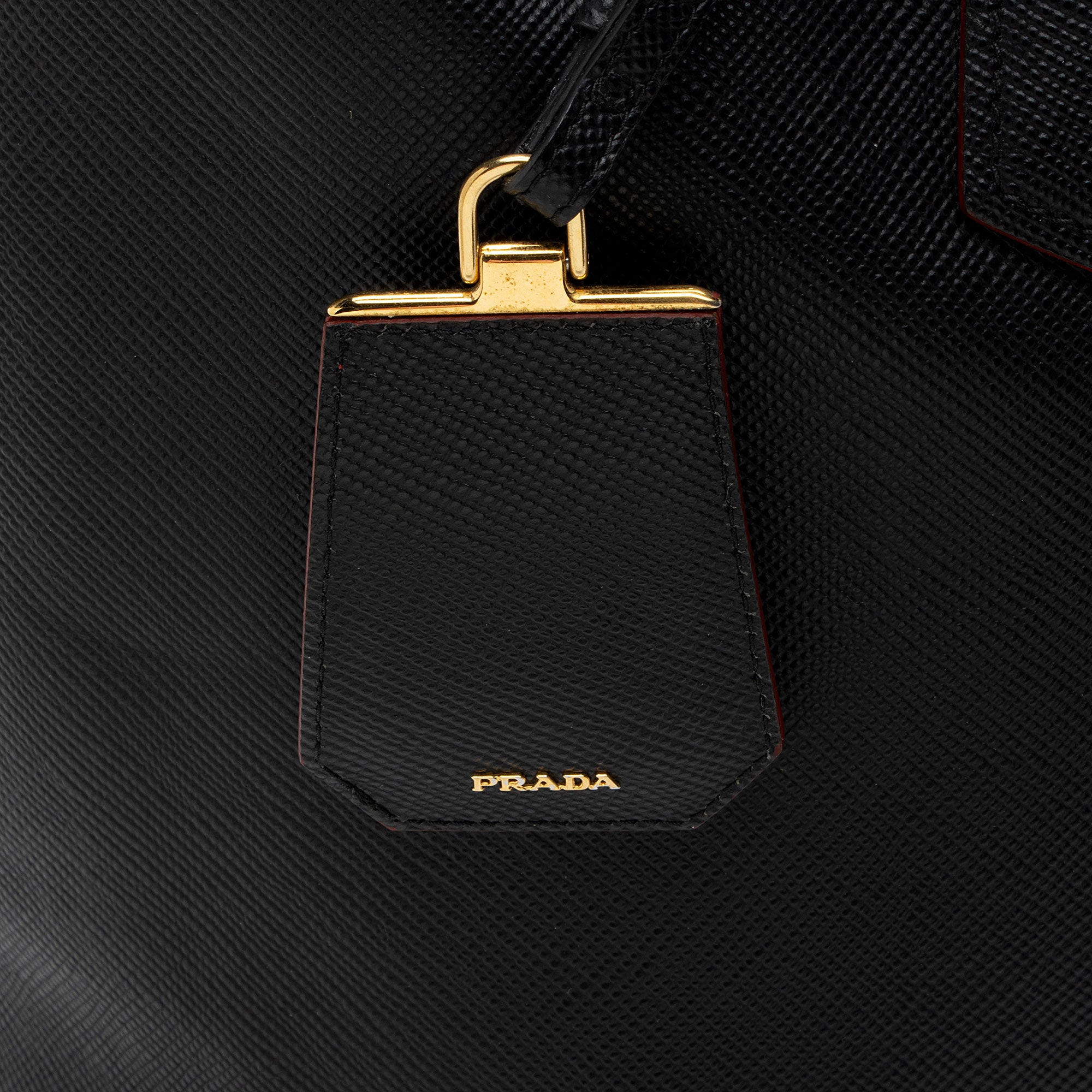 Prada Saffiano Buckle Tote