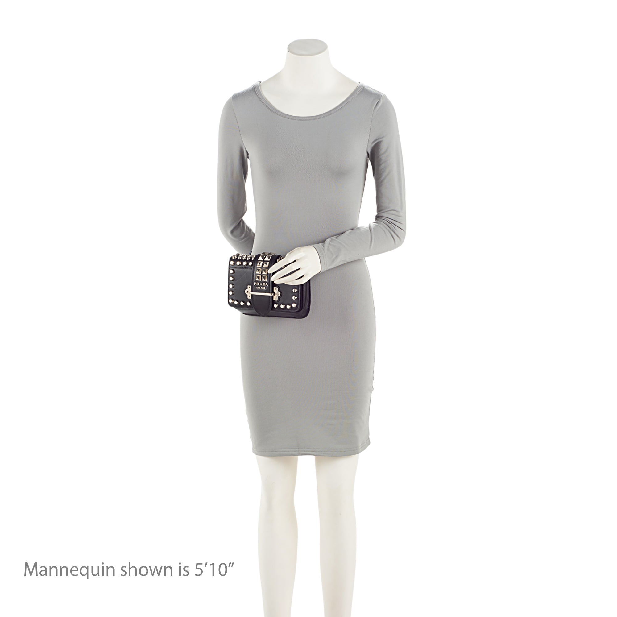 Prada Saffiano Calfskin Studded Cahier Belt Bag