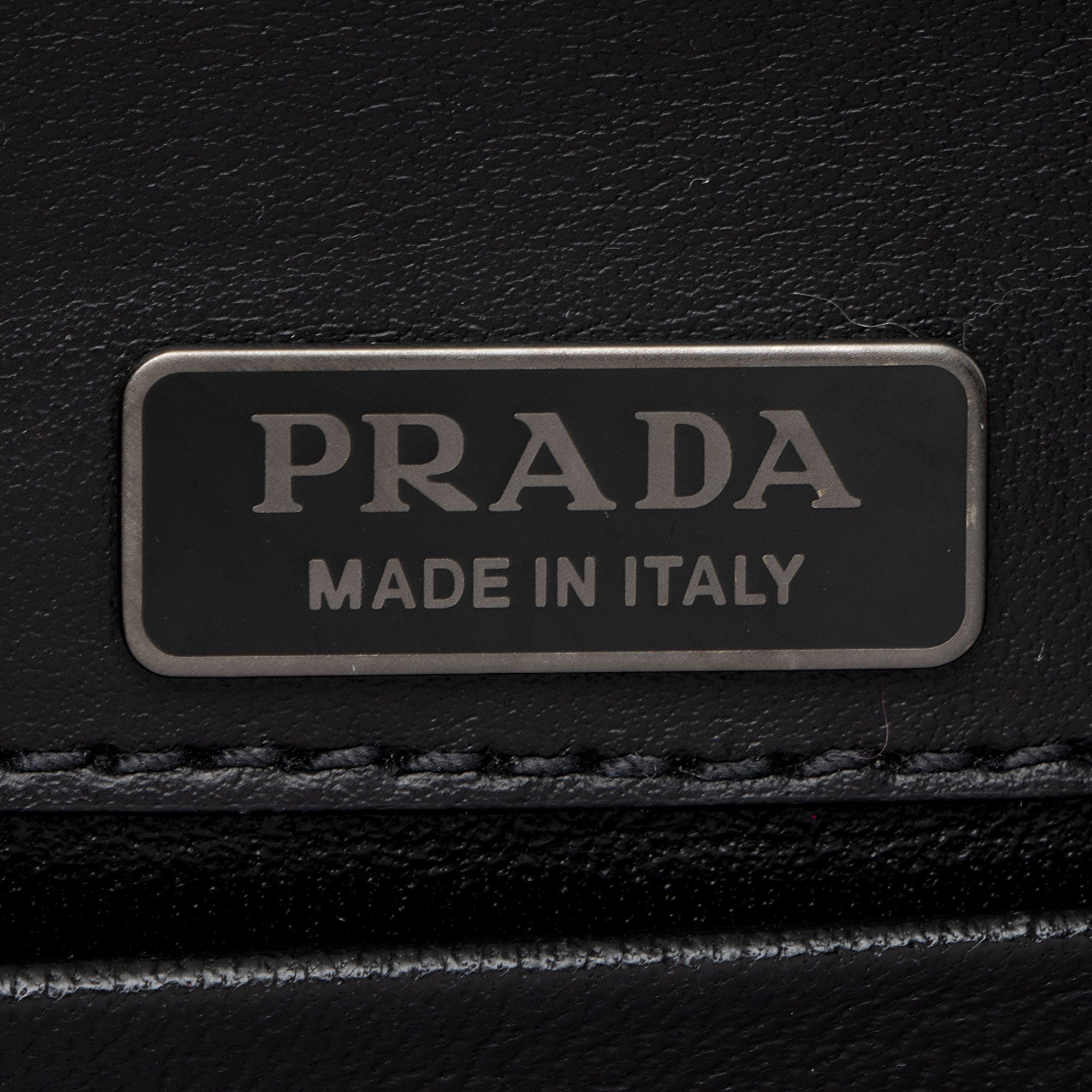Prada Saffiano Calfskin Studded Cahier Crossbody