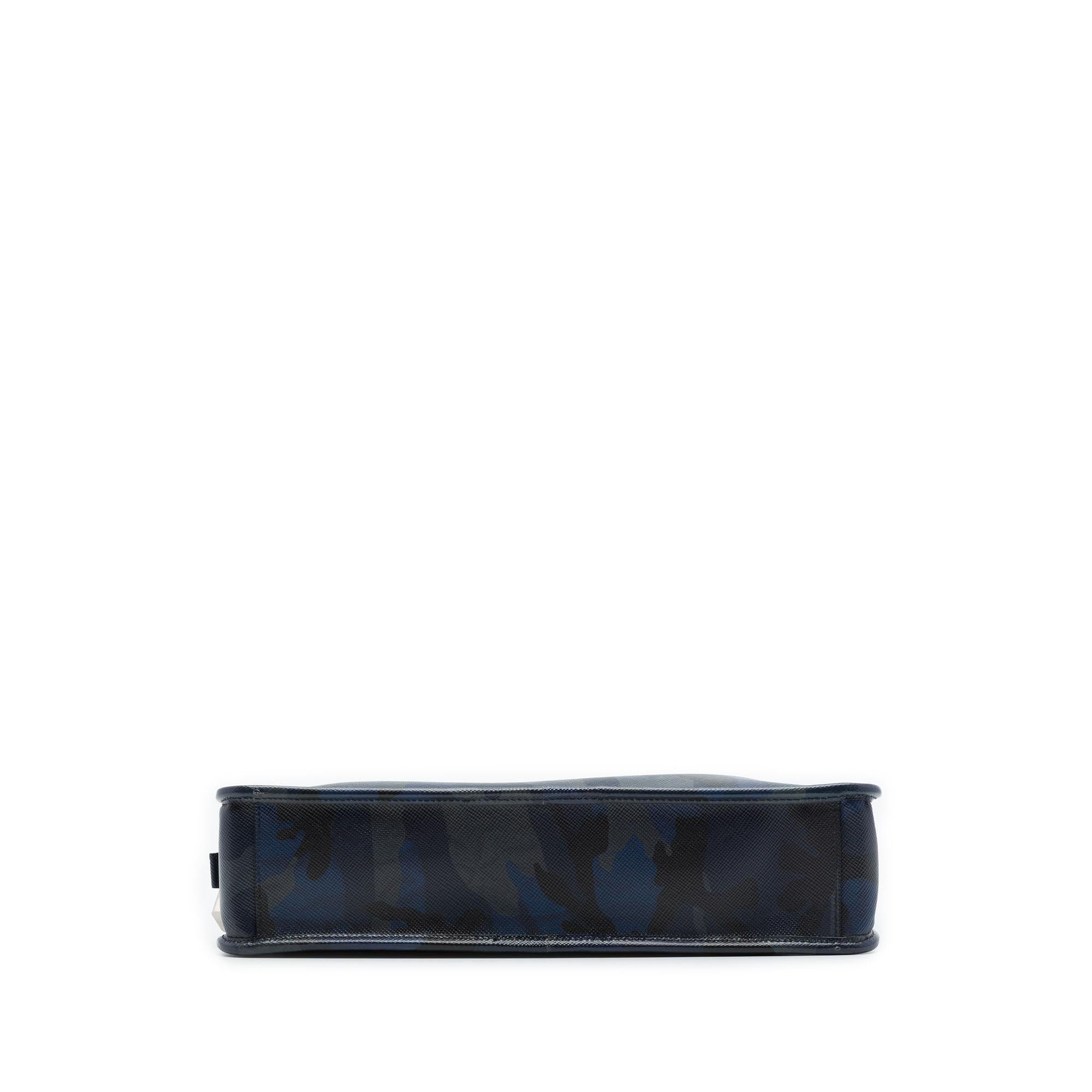 Prada Saffiano Camouflage Print Briefcase
