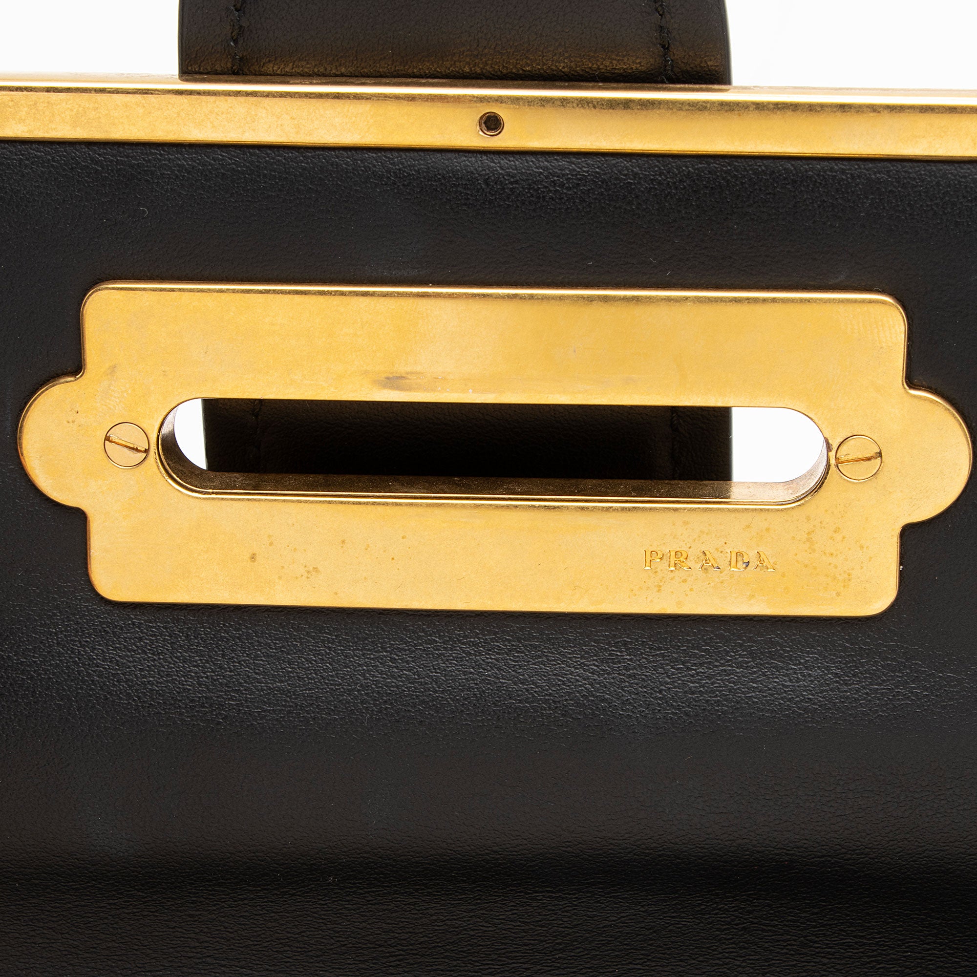 Prada Calfskin Cahier Top Handle (SHF-1Td68q)