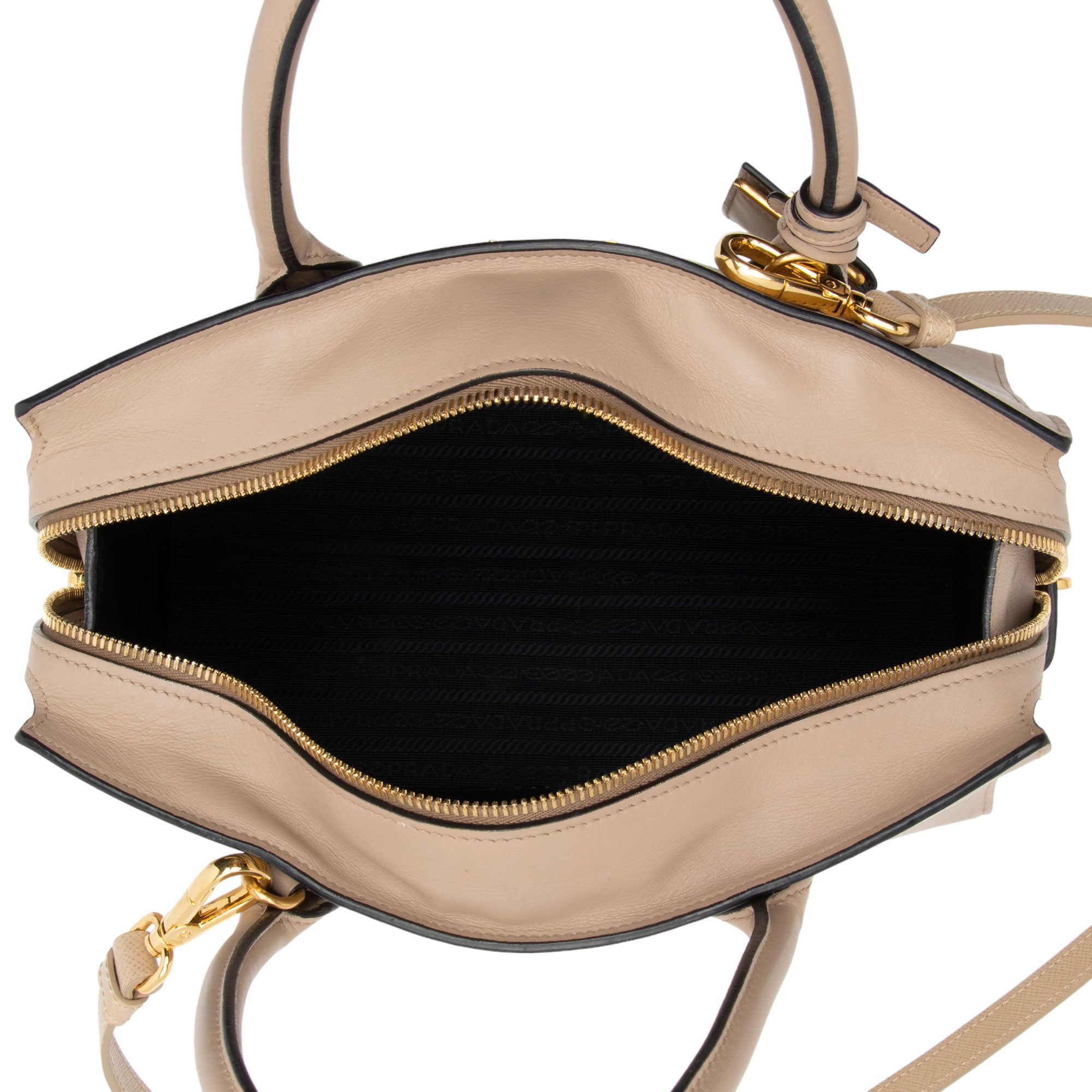 Prada Saffiano City Calf Esplanade Medium Tote (SHF-1eJe1G)