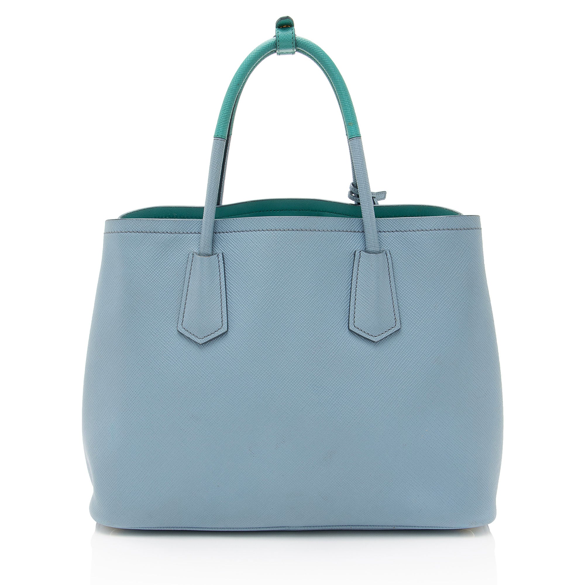 Prada Saffiano Cuir Double Handle Medium Tote