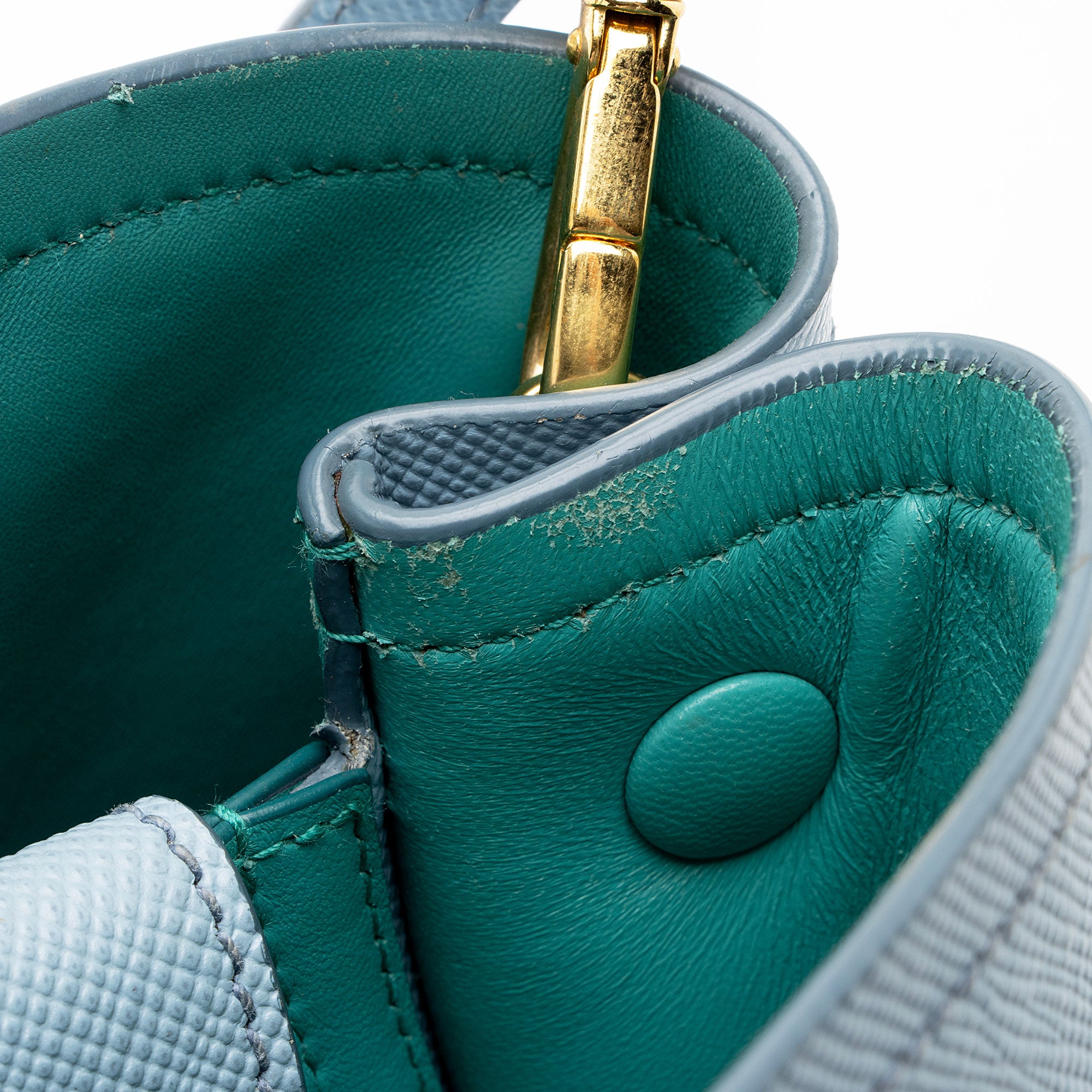 Prada Saffiano Cuir Double Handle Medium Tote