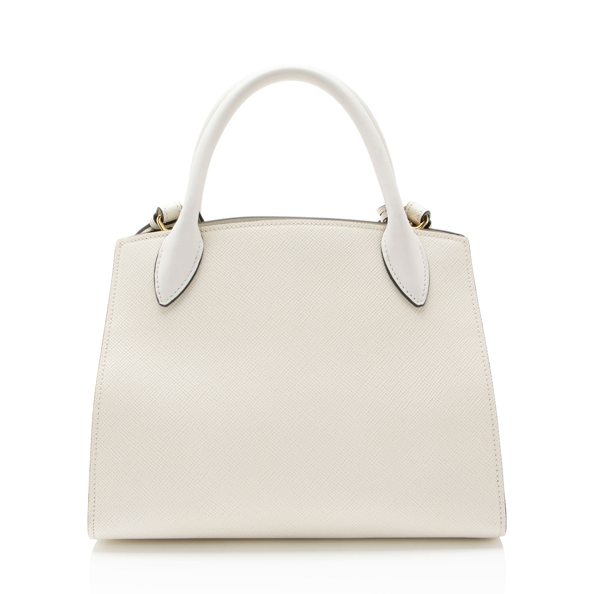 Prada Saffiano Cuir Leather Monochrome Small Tote
