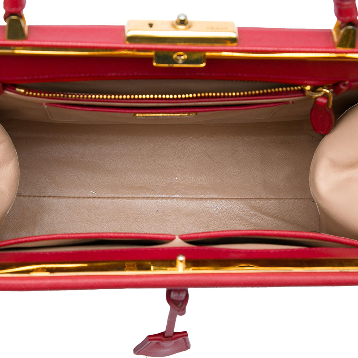 Prada Saffiano Cuir Top Handle Bag