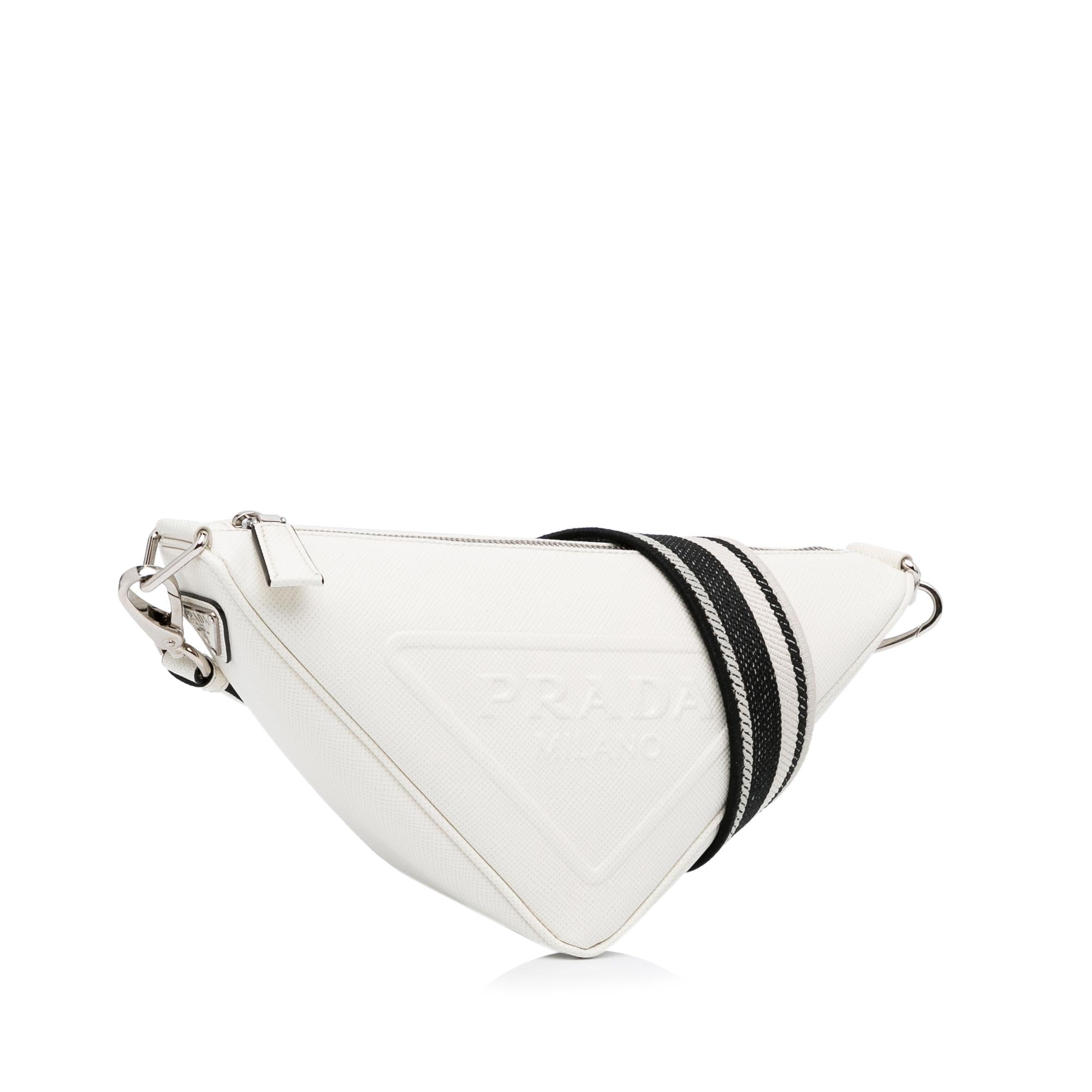 Prada Saffiano Cuir Triangle Crossbody Bag (SHG-VvWJ6N)