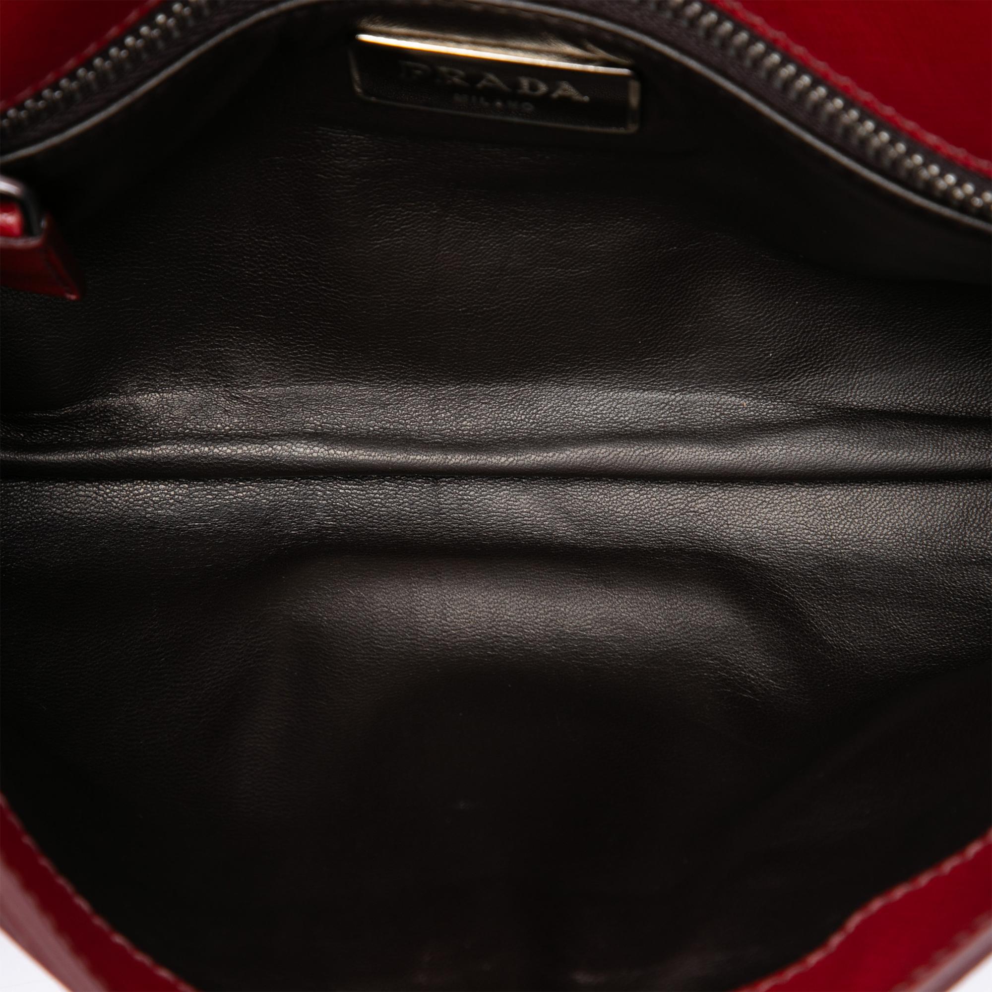 Prada Saffiano Envelope Pushlock Clutch