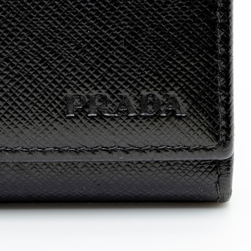 Prada Saffiano Leather 6 Key Holder (SHF-EQhuOd)
