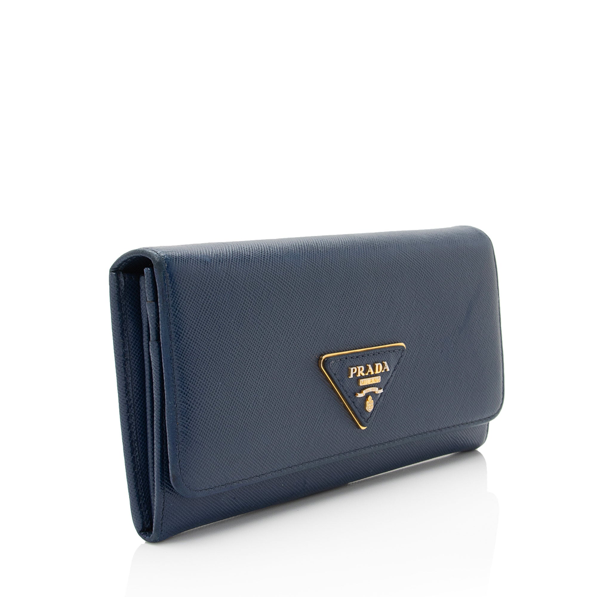 Prada Saffiano Leather Continental Wallet (SHF-BCKF4h)