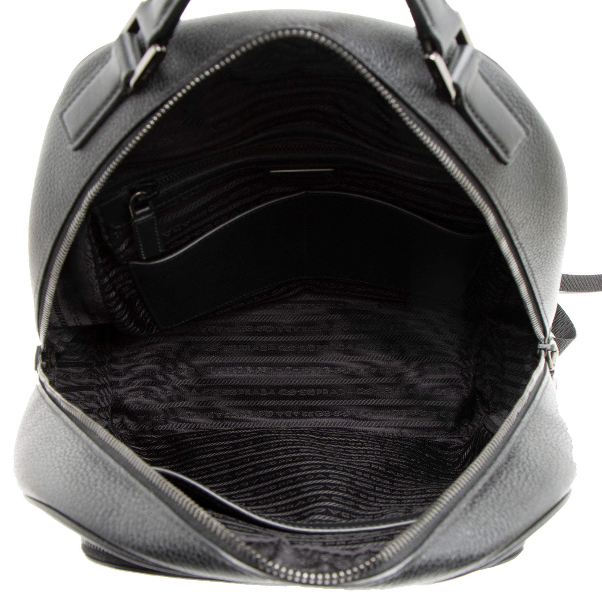 Prada Saffiano Front Pocket Backpack