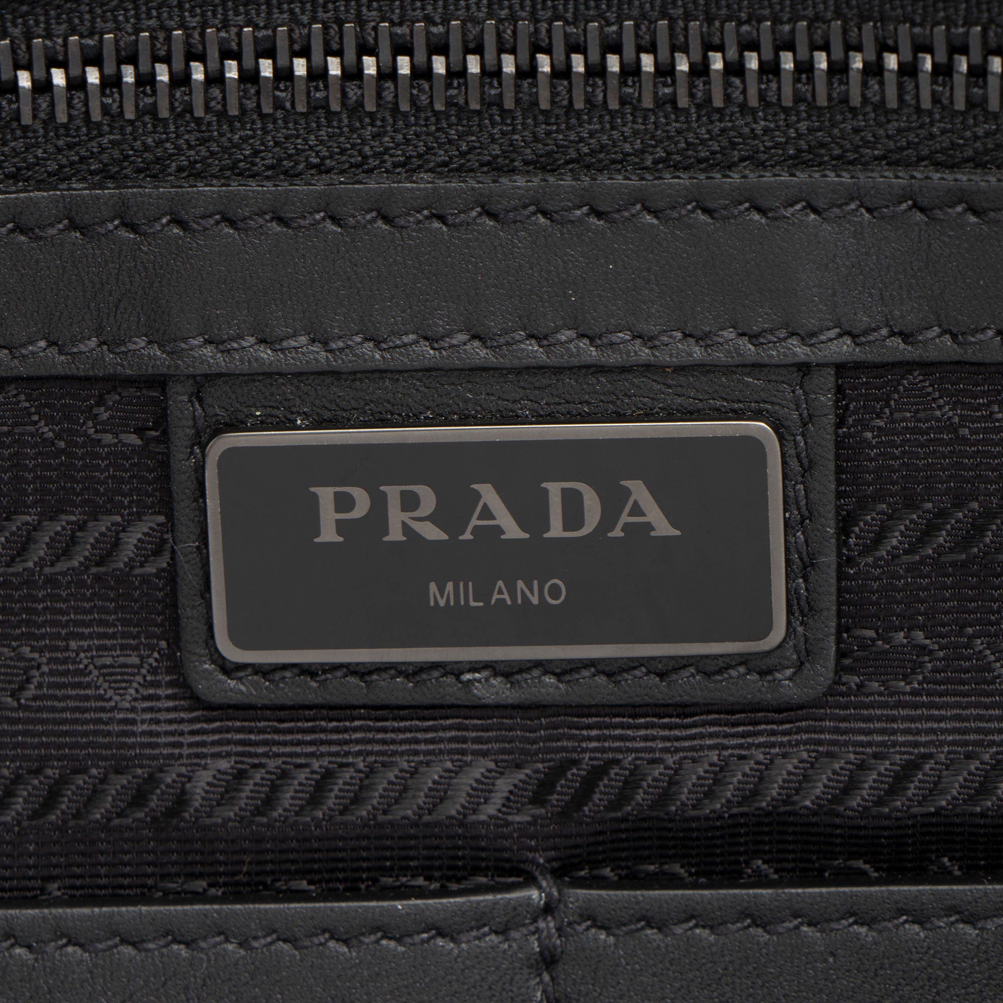 Prada Saffiano Front Pocket Backpack