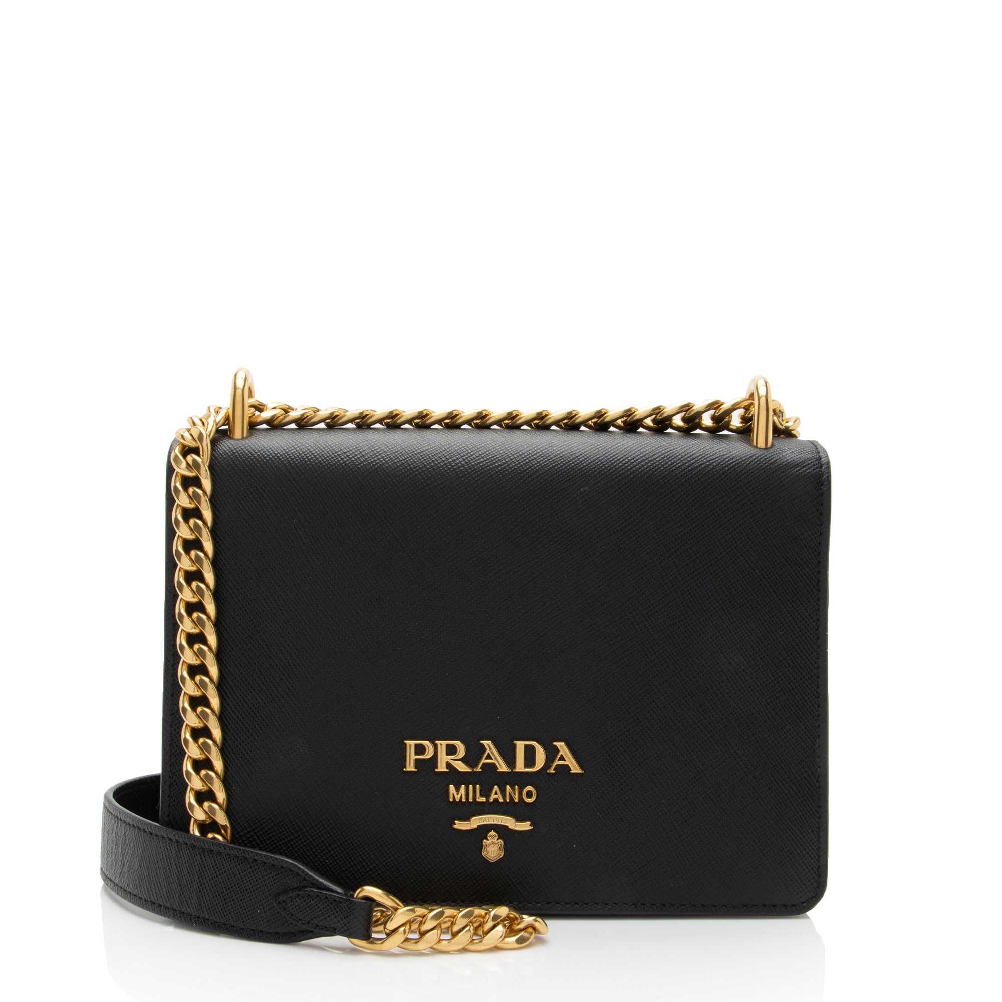 Prada Saffiano Chain Small Shoulder Bag