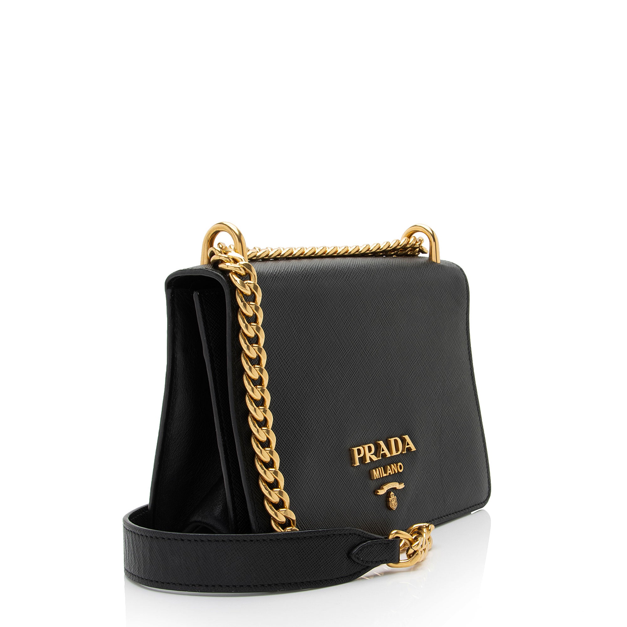 Prada Saffiano Chain Small Shoulder Bag
