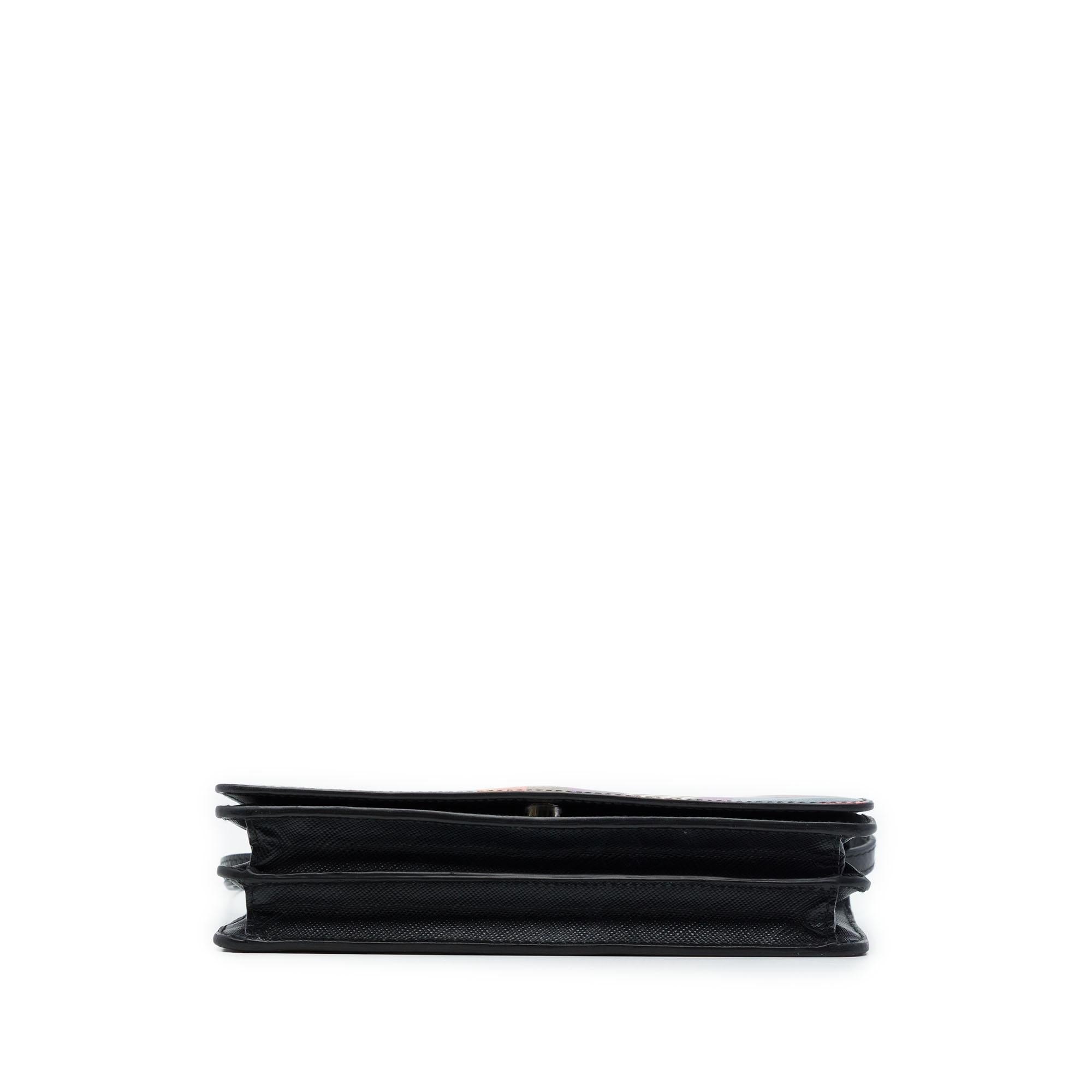 Prada Saffiano Lipstick Print Wallet on Strap